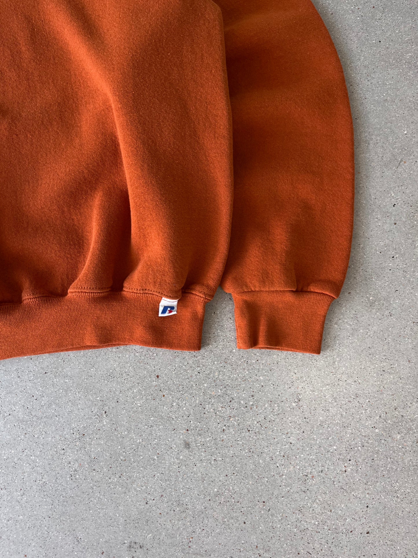 Vintage Burnt Orange Russell Athletic Boxy Sweatshirt - L