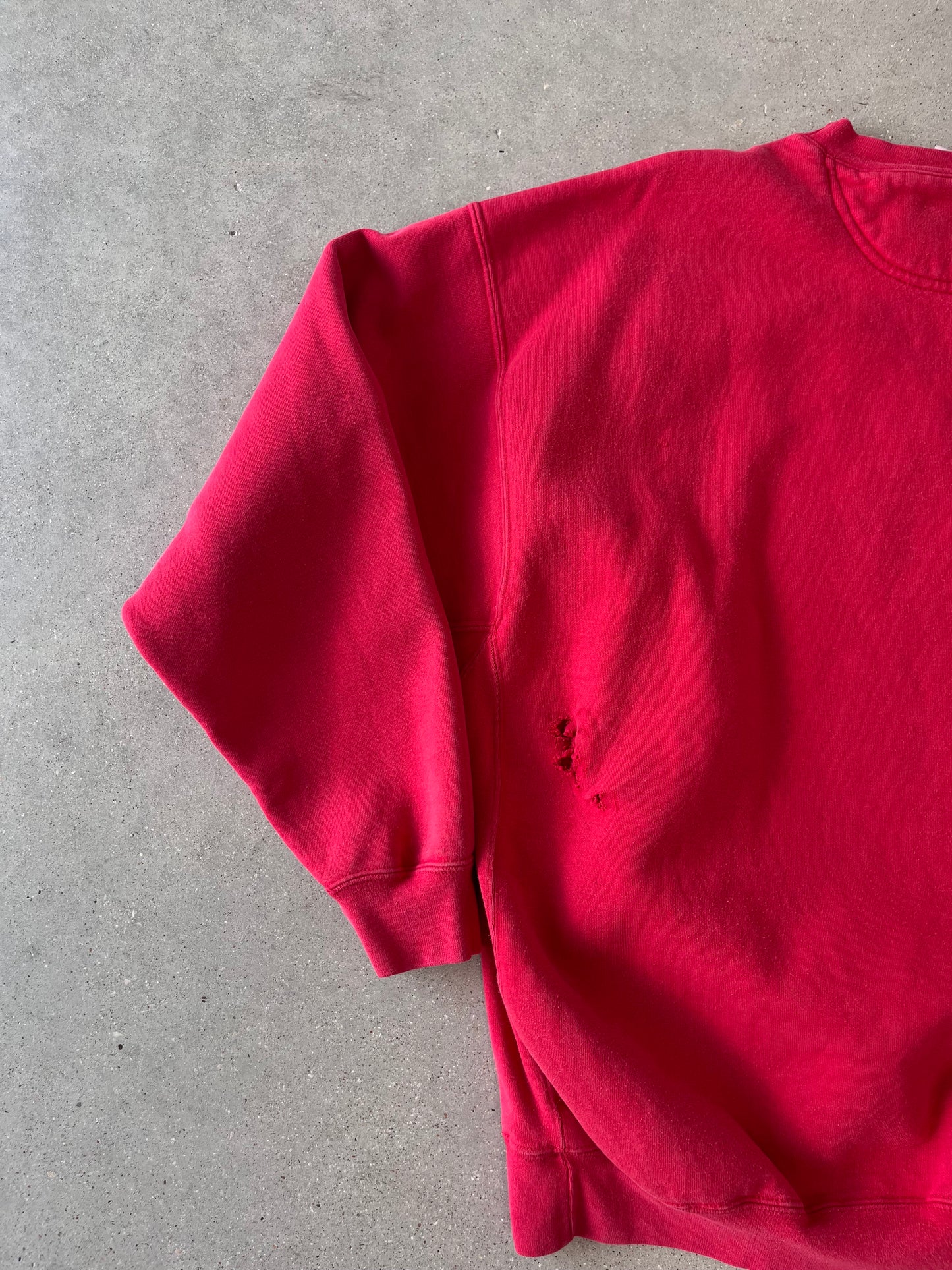 Vintage Nike Spell-out Red Crewneck - XL