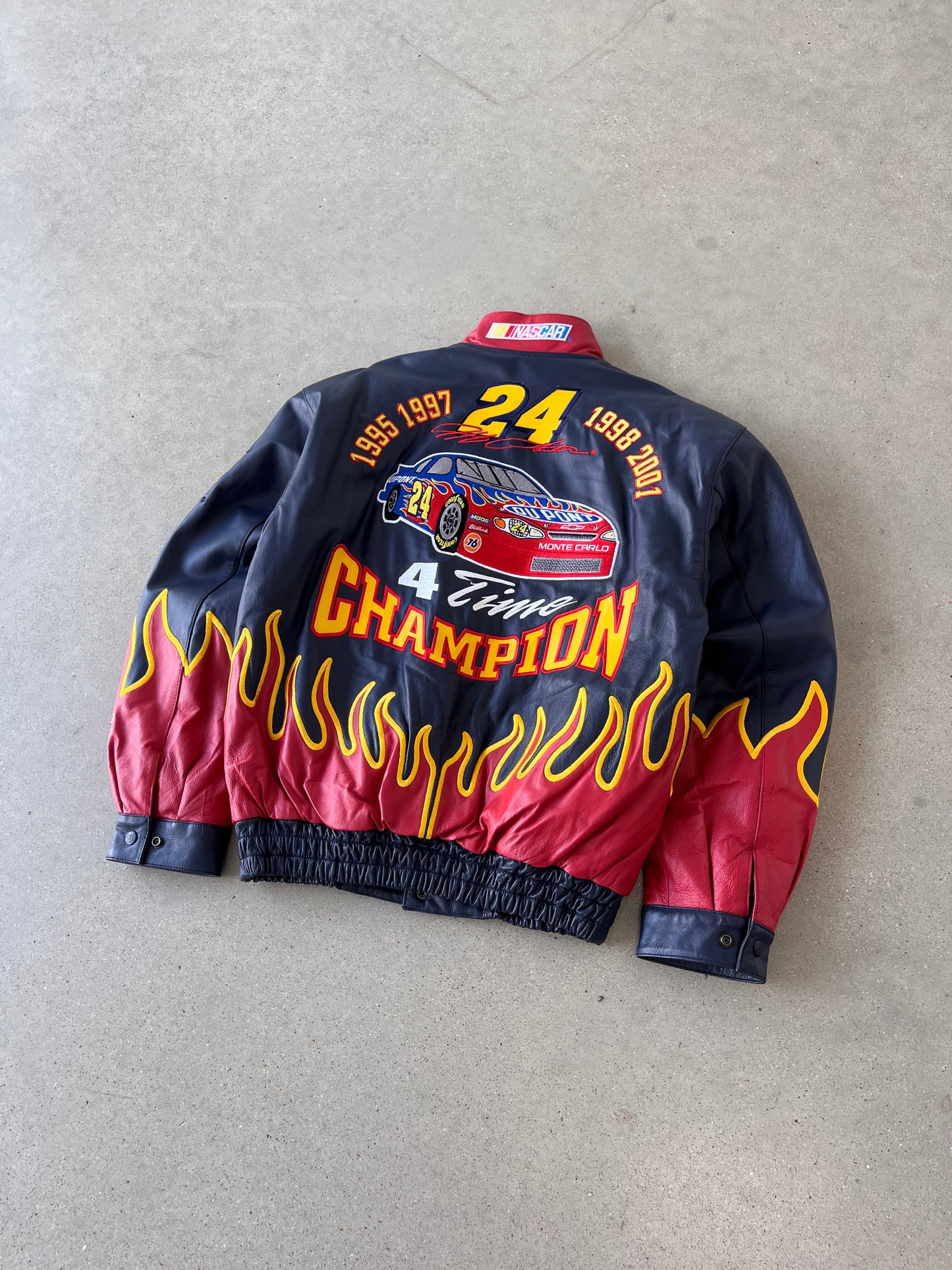 Vintage 2001 NASCAR Jeff Hamilton #24 Leather Jacket - S