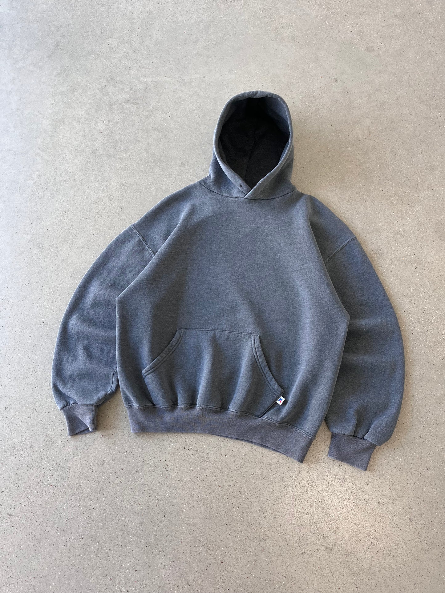 Vintage Charcoal Russell Athletic Hoodie - L