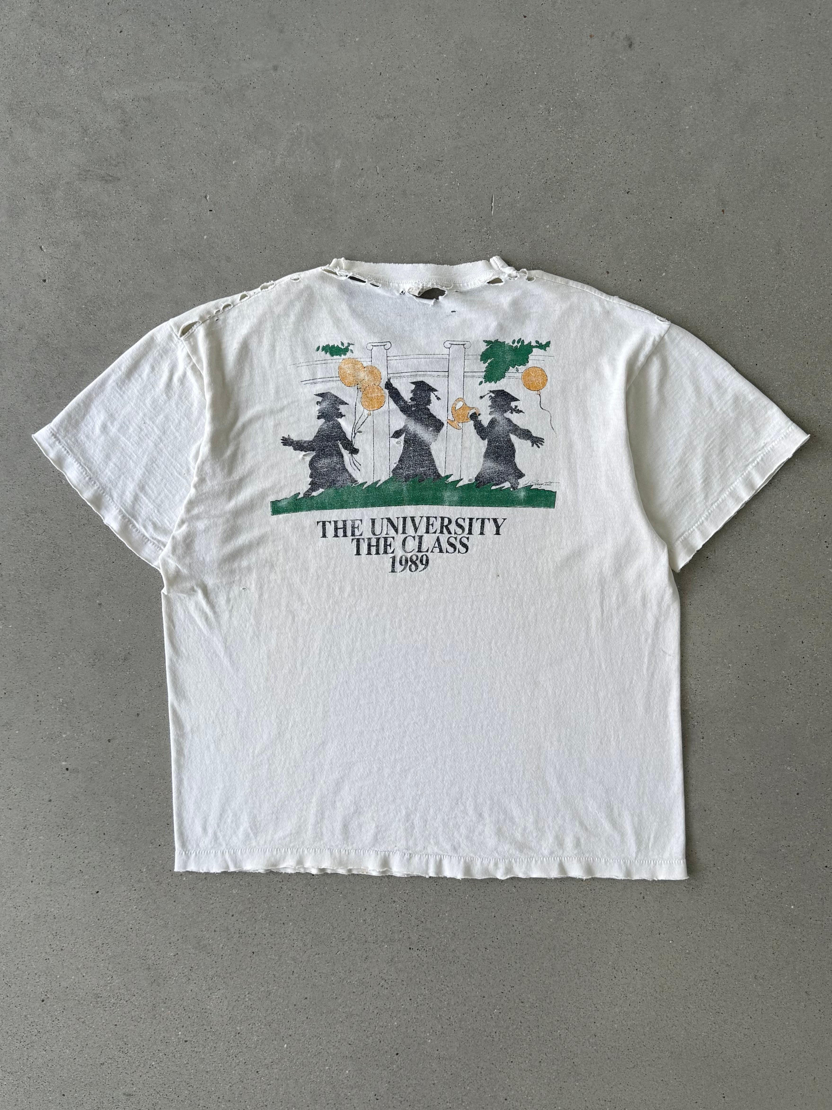 Vintage 1989 University of Virginia Distressed Tee - XL