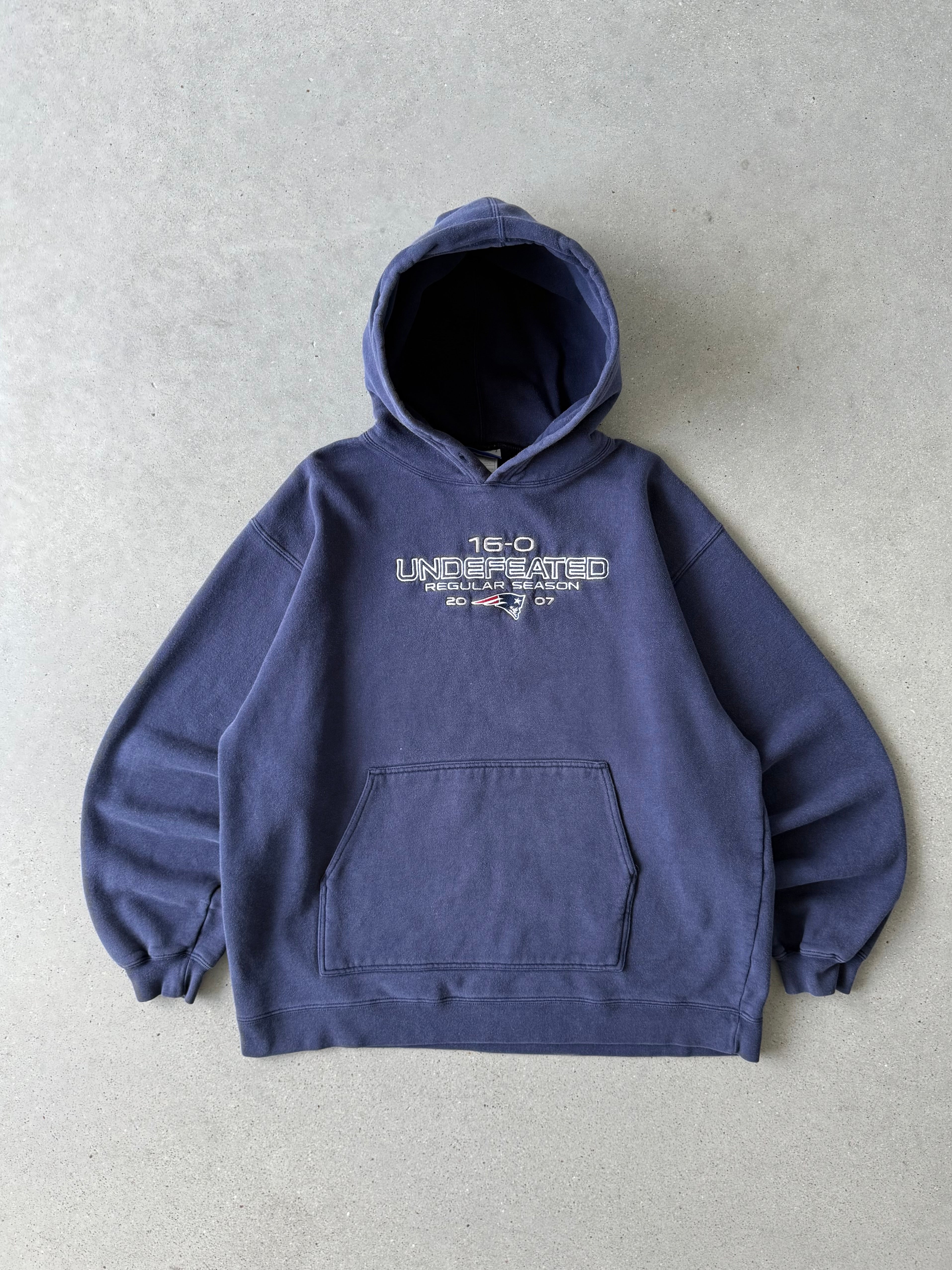 Vintage 2007 New England Undefeated Hoodie - L