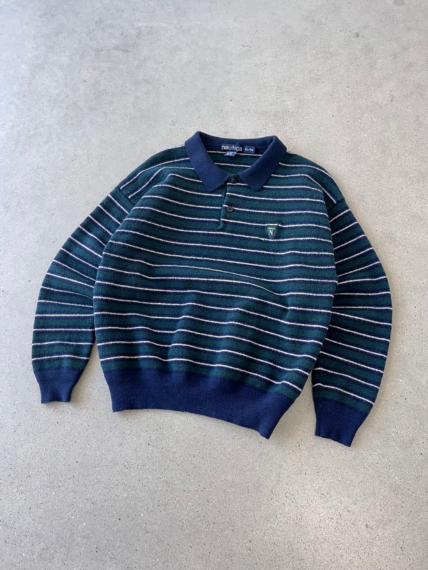 Vintage Nautica Polo Sweater - S