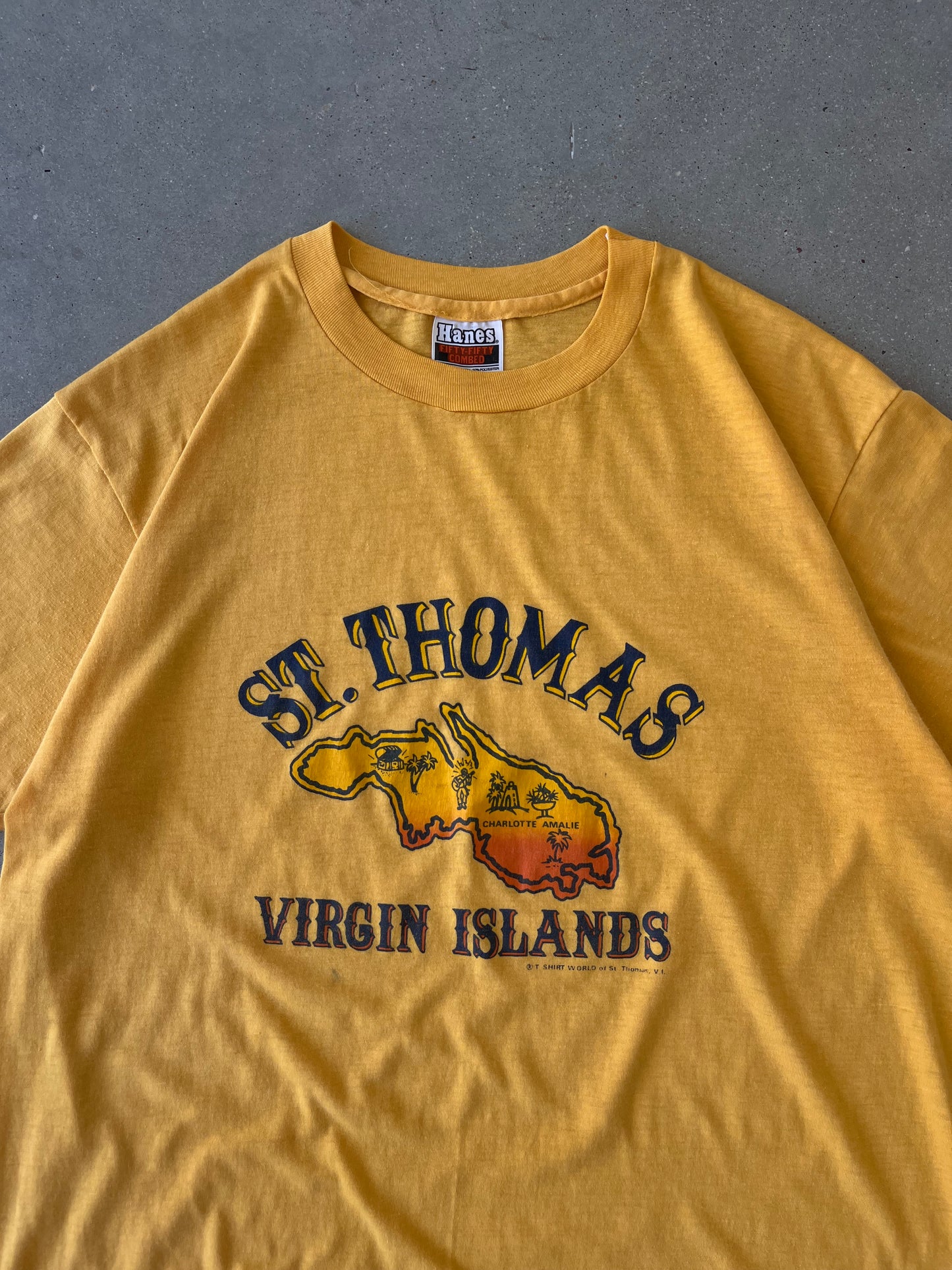 Vintage 80s Virgin Islands Tee - XL