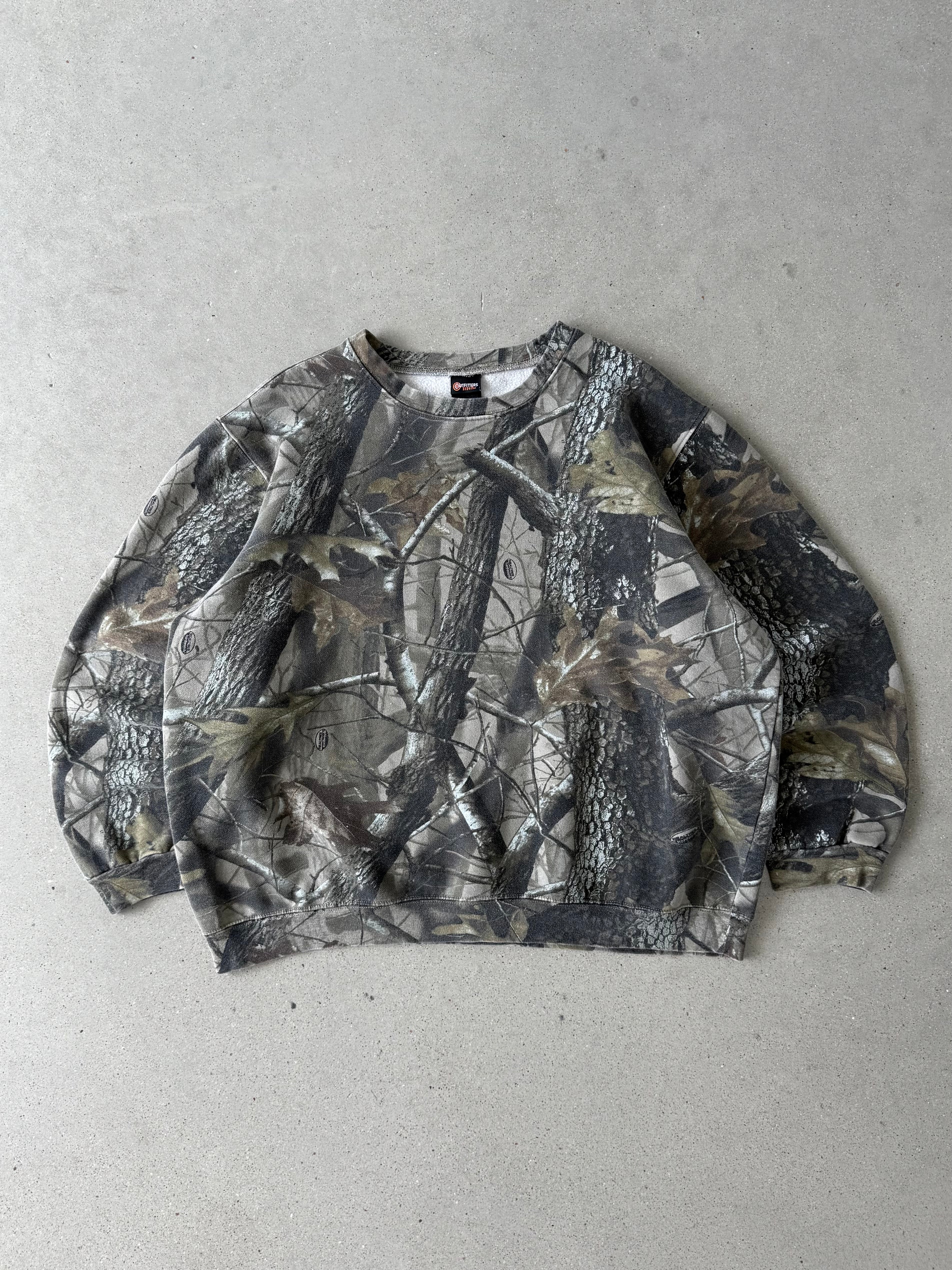 Vintage 90s Outfitters Ridge Realtree Camo Boxy Crewneck - XL