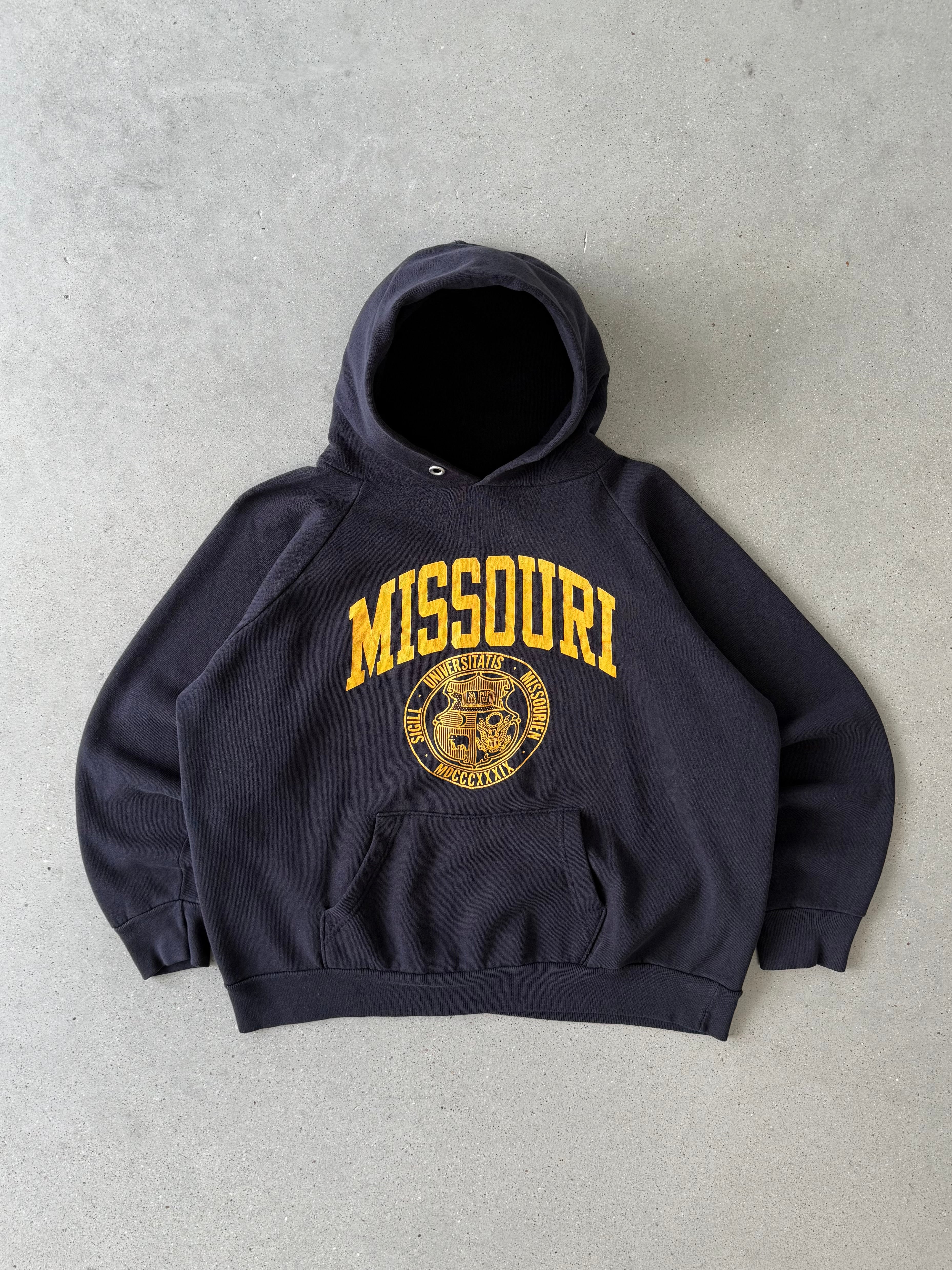 Vintage 80s Champion University of Missouri Boxy Hoodie - M