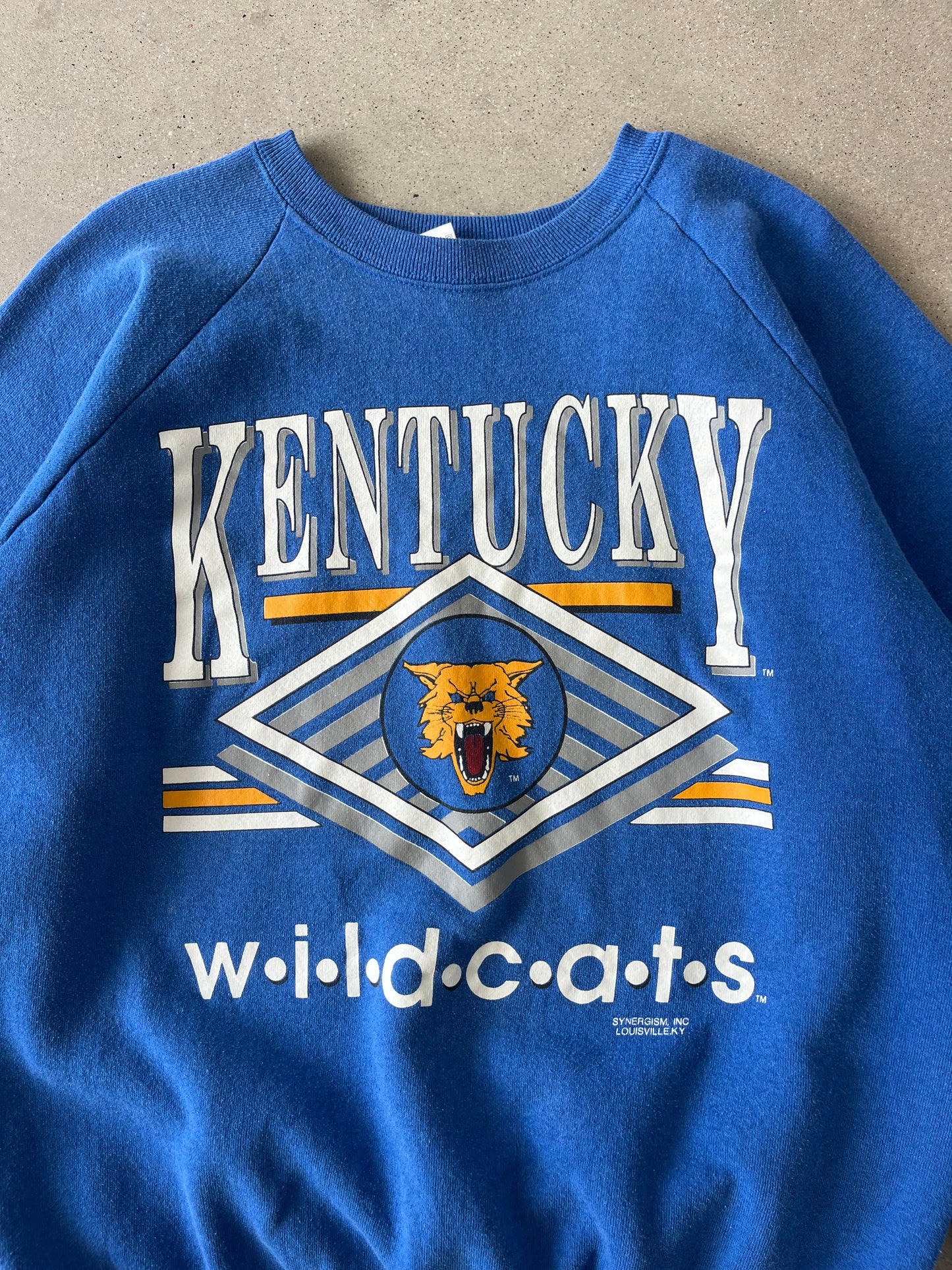 Vintage Kentucky Wildcats Blue Crewneck - XL