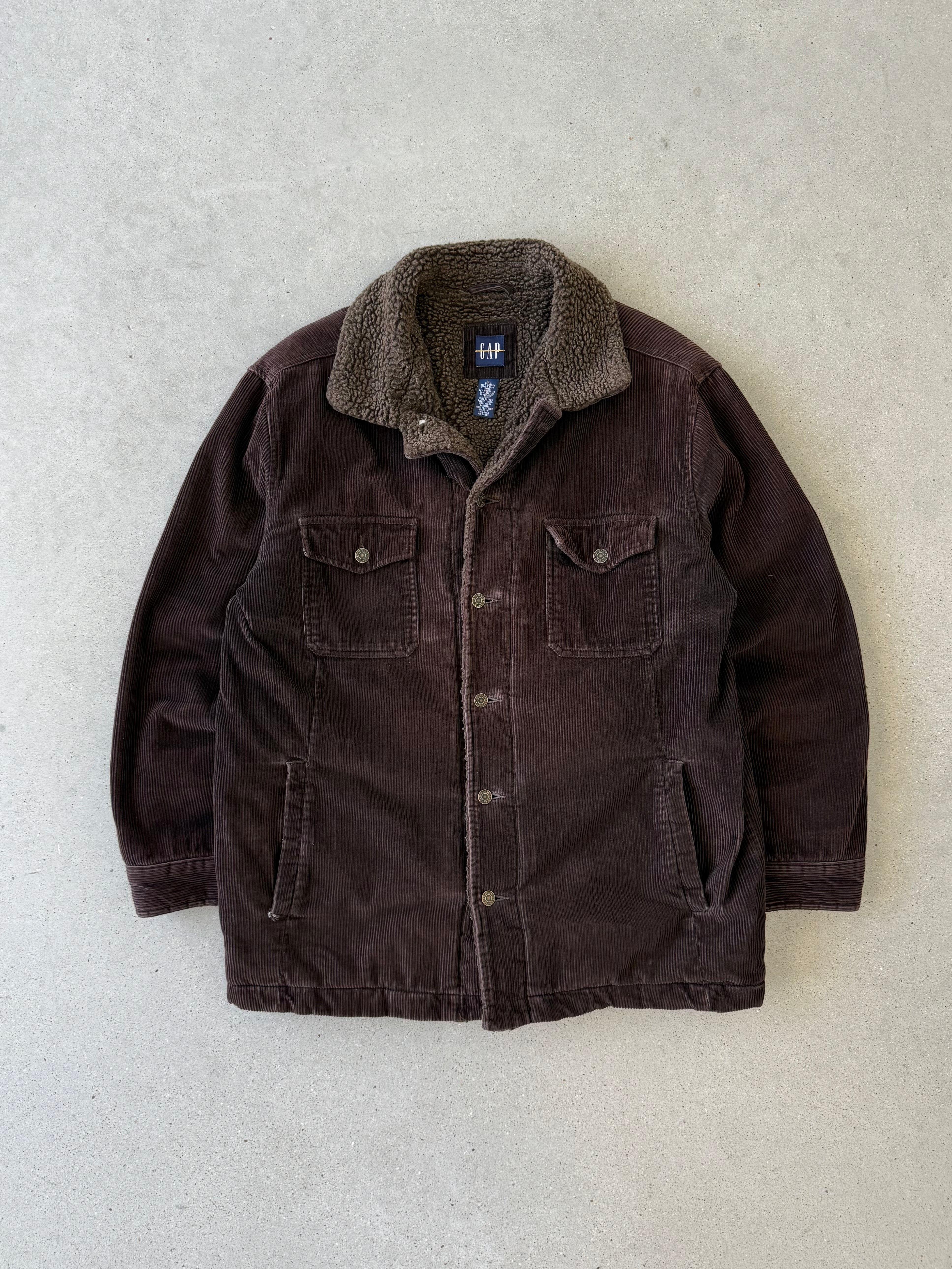 Vintage GAP Corduroy Sherpa-lined Trucker Jacket - L