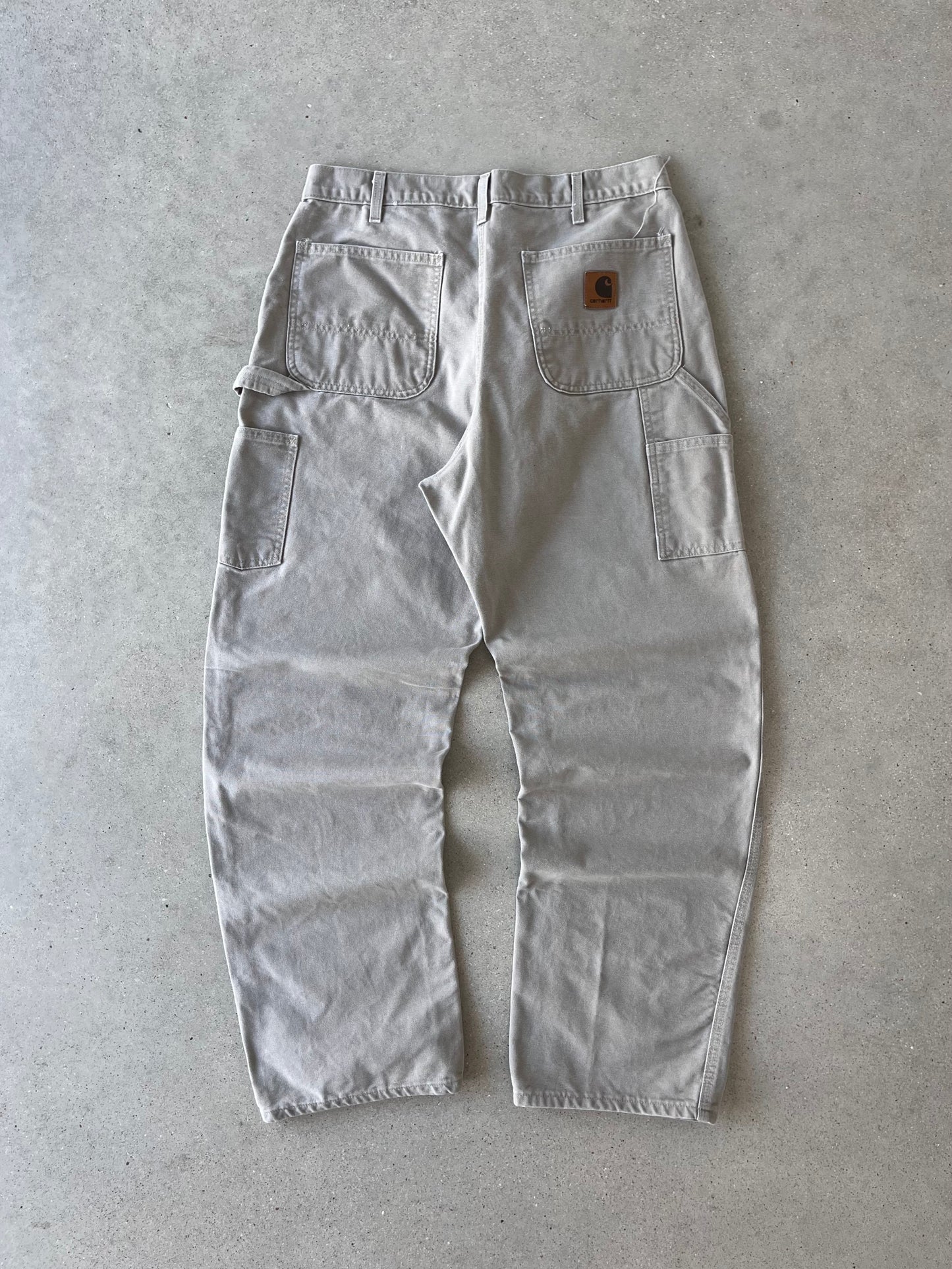 Vintage Carhartt Off-white Carpenter Pants - 33x33