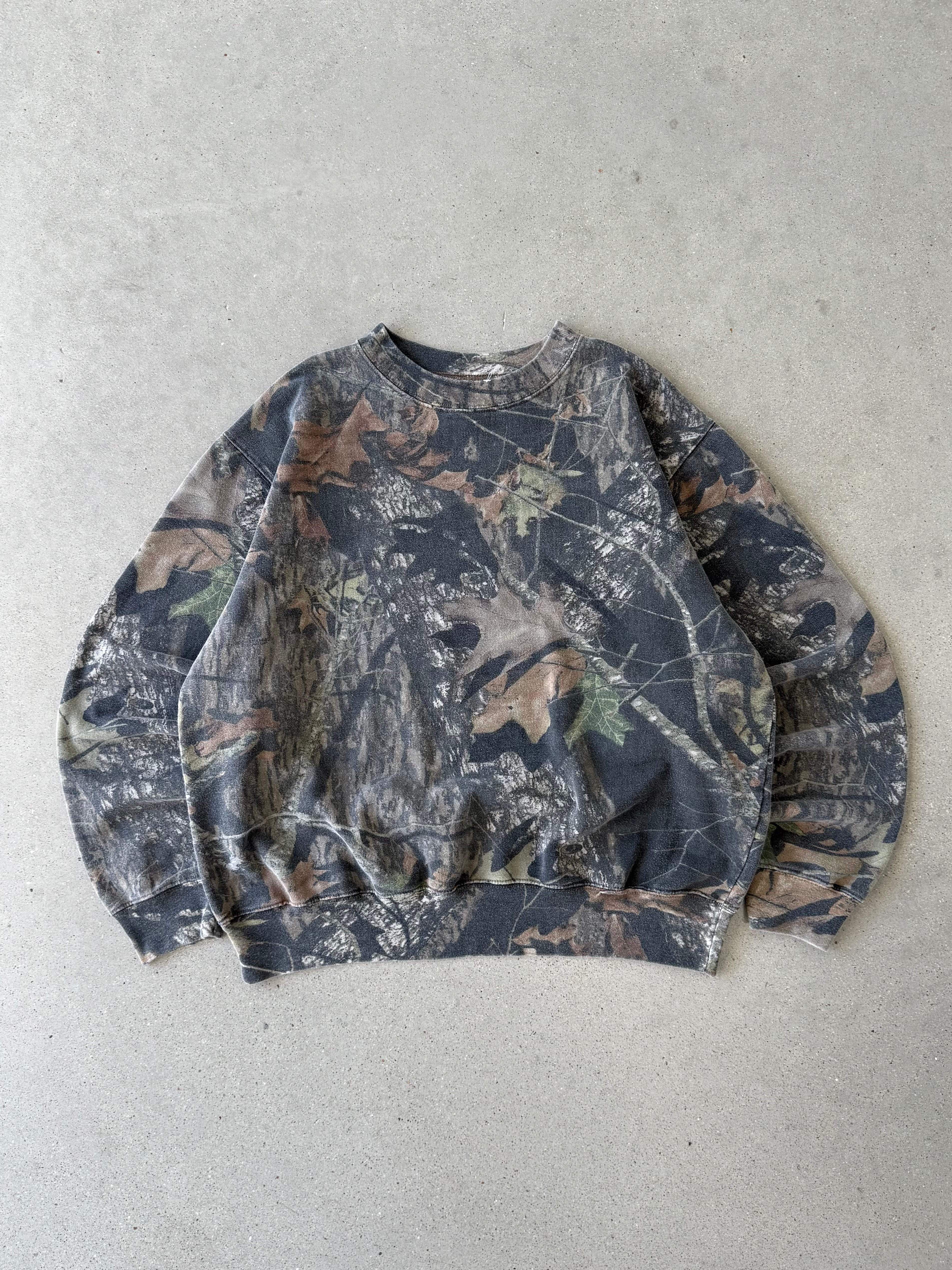 Vintage 90s Mossy Oak Realtree Camo Crewneck - XL