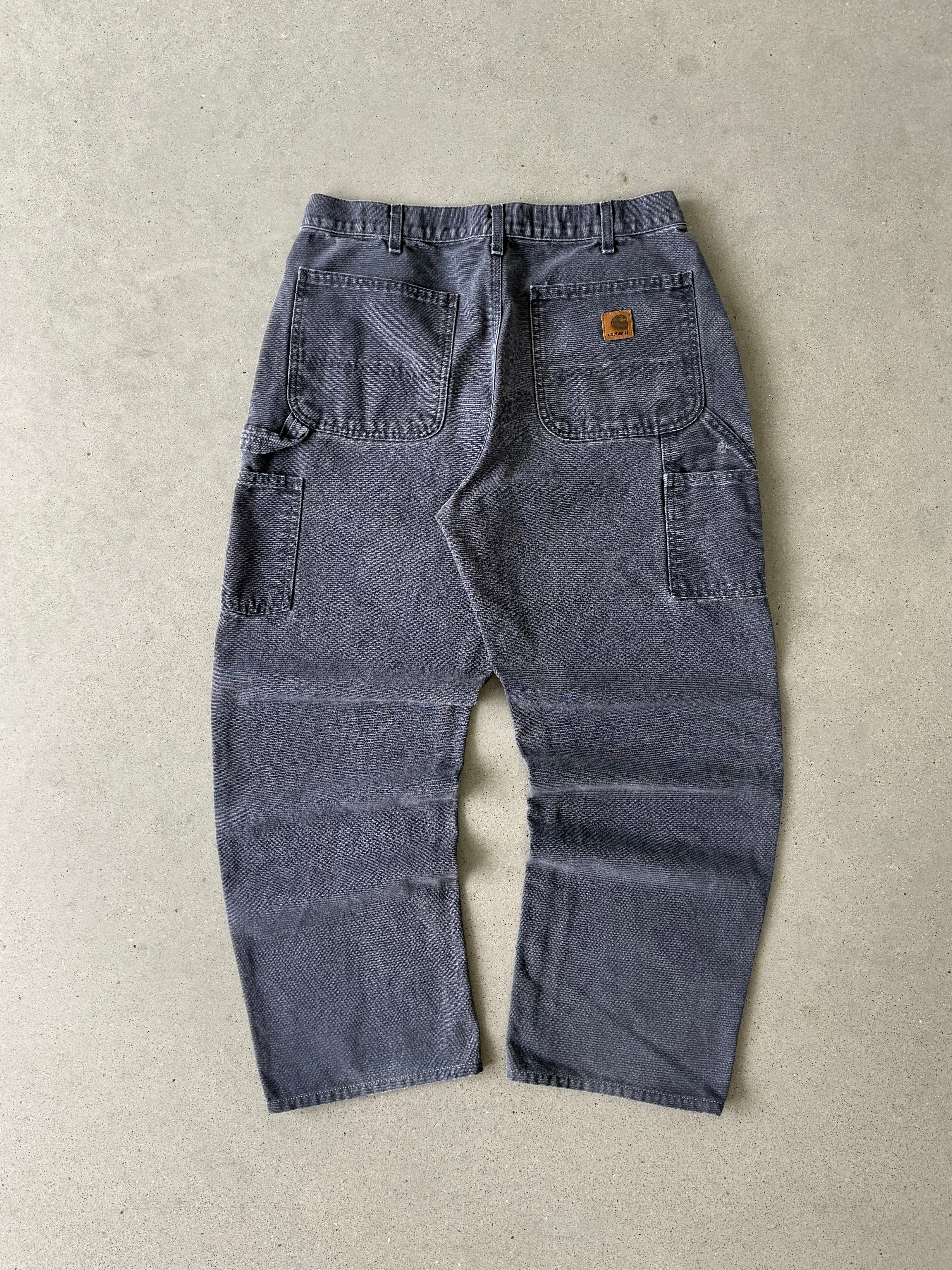 Vintage Carhartt Faded Navy Carpenter Pants - 33x30