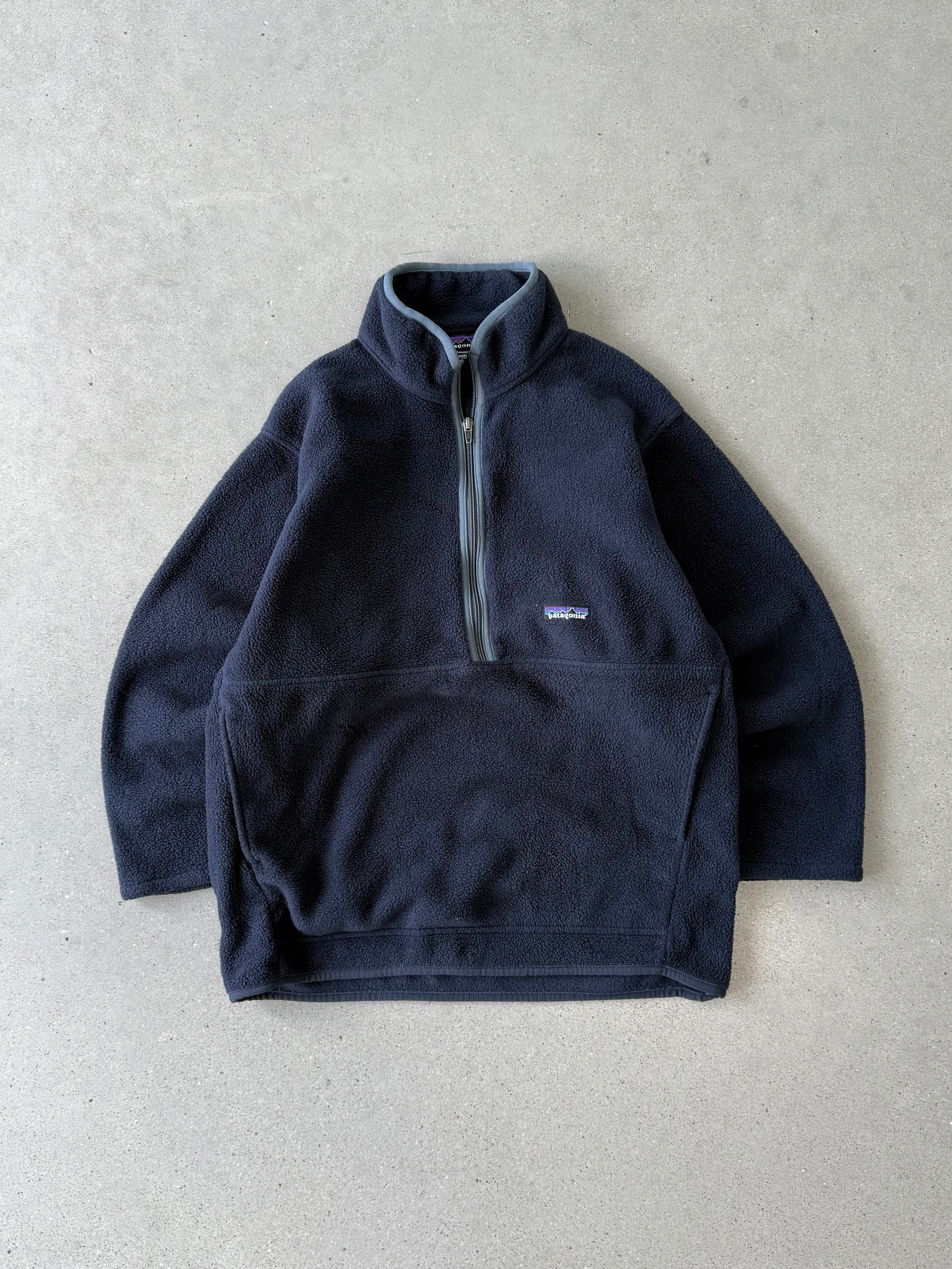 Vintage Patagonia Navy Fleece Zip Up - M