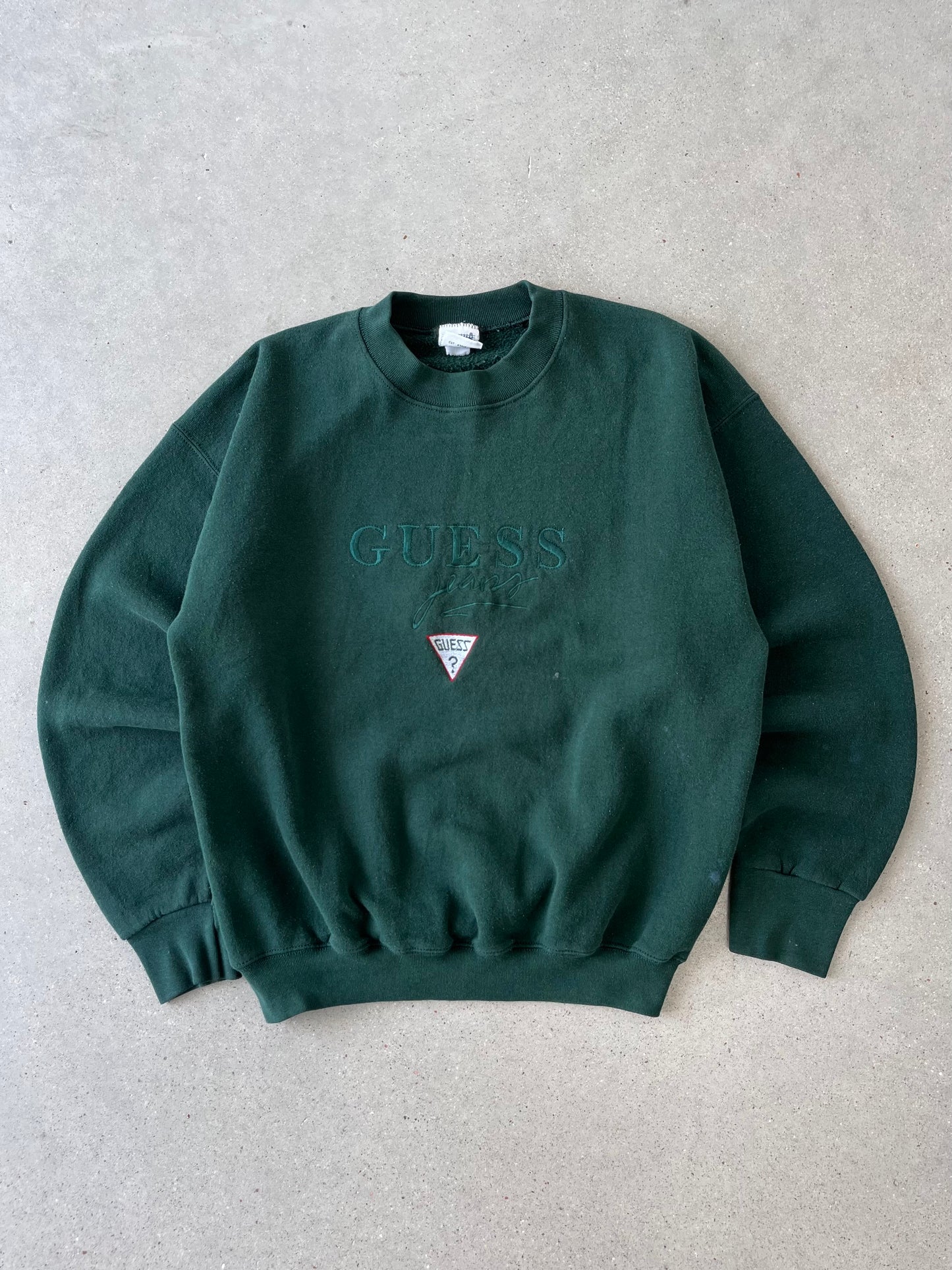 Vintage Guess Jeans Forest Green Crewneck - L