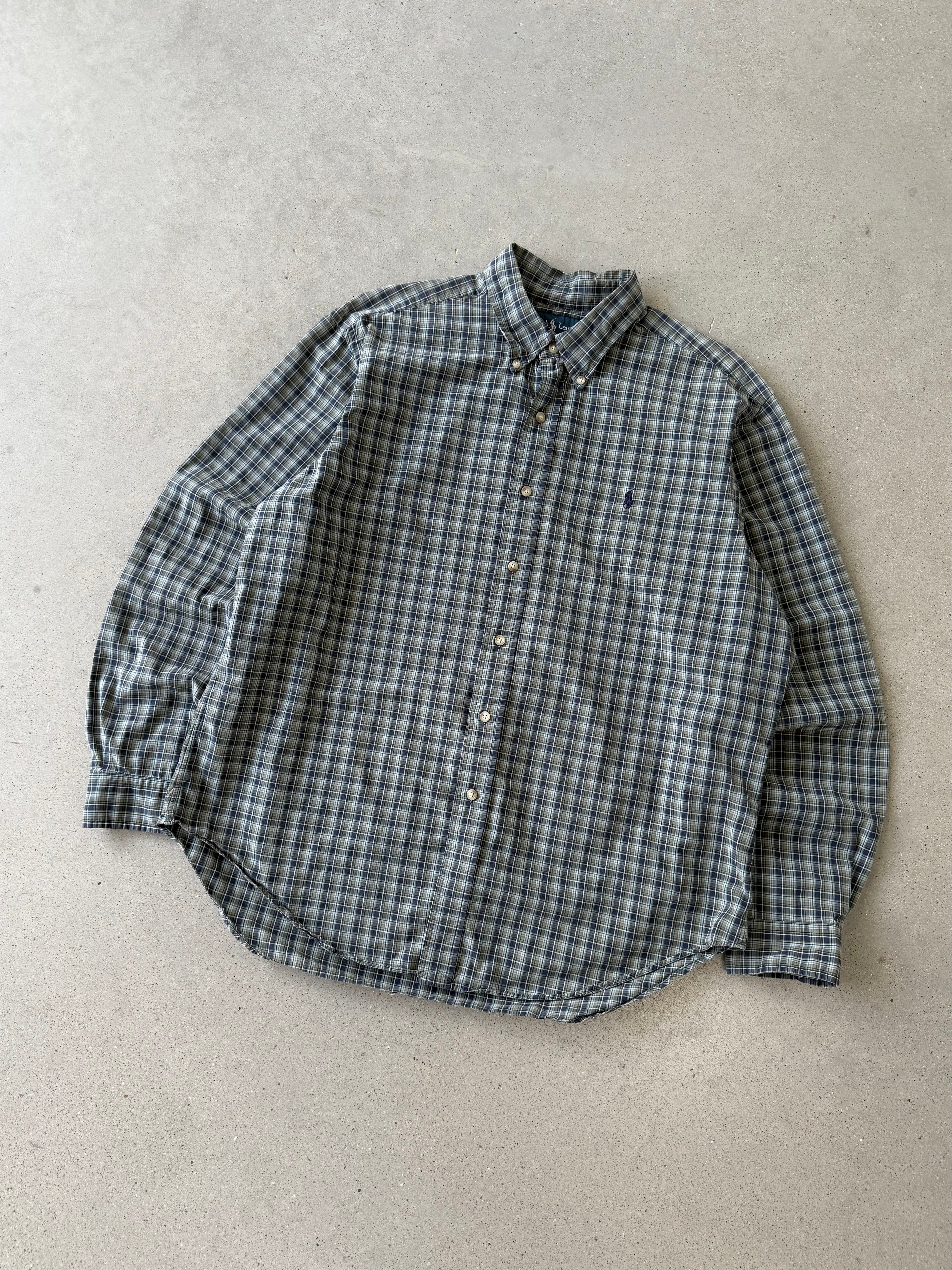 Vintage Polo Ralph Lauren Green Button-up - XL