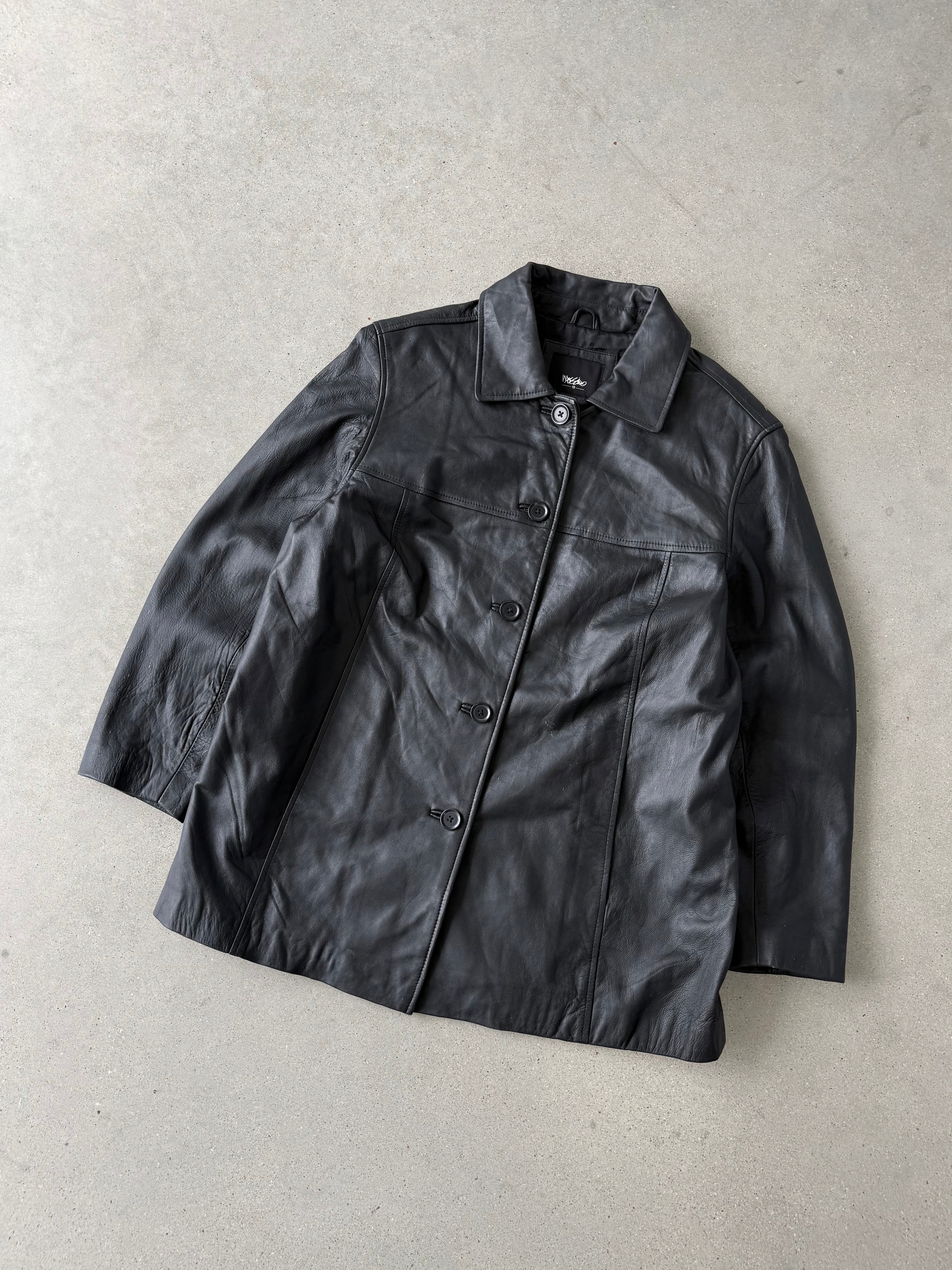 Vintage Women's Mossimo Leather Coat - L