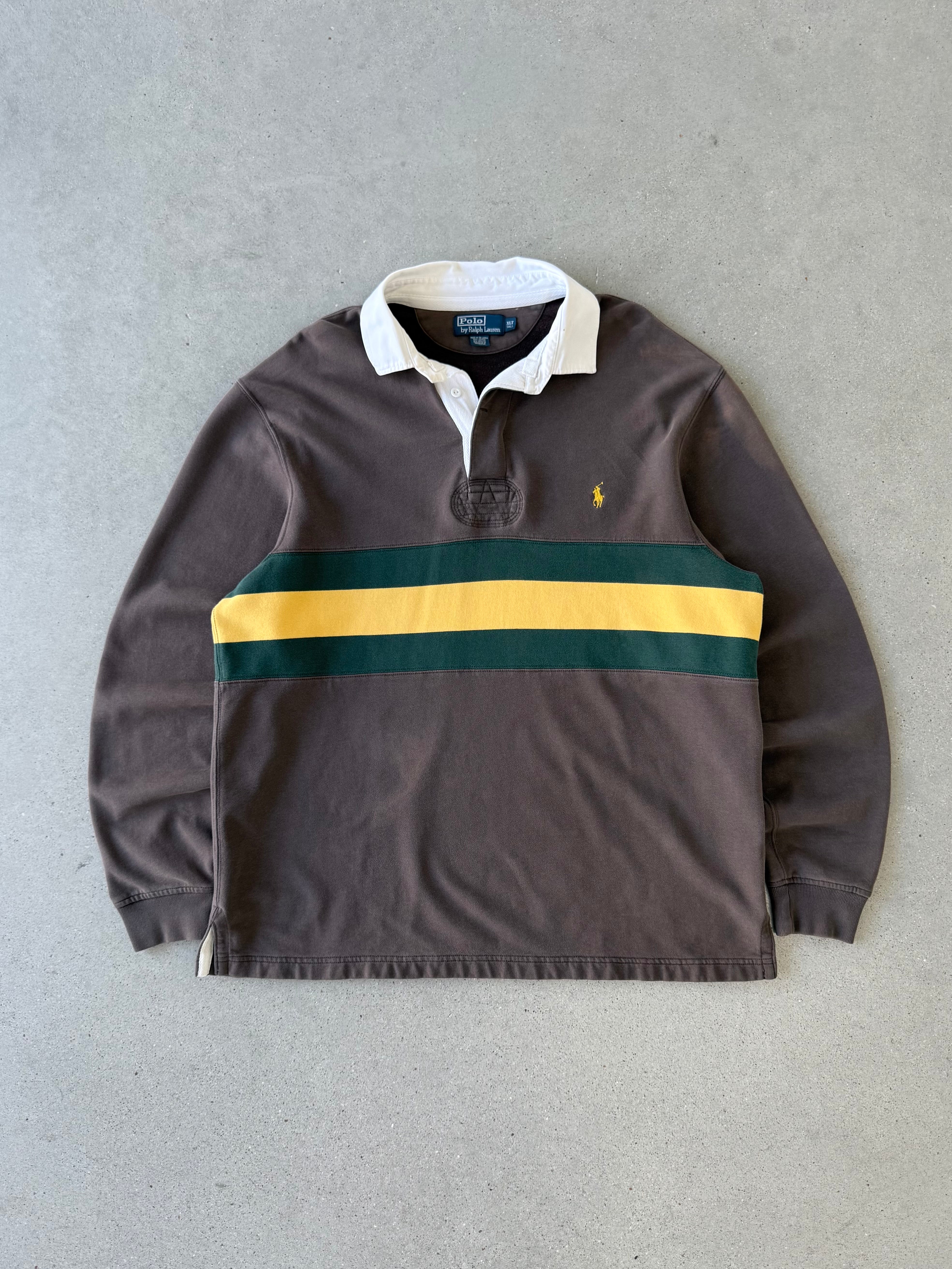 Vintage Brown Polo Ralph Lauren Long Sleeve - XLT