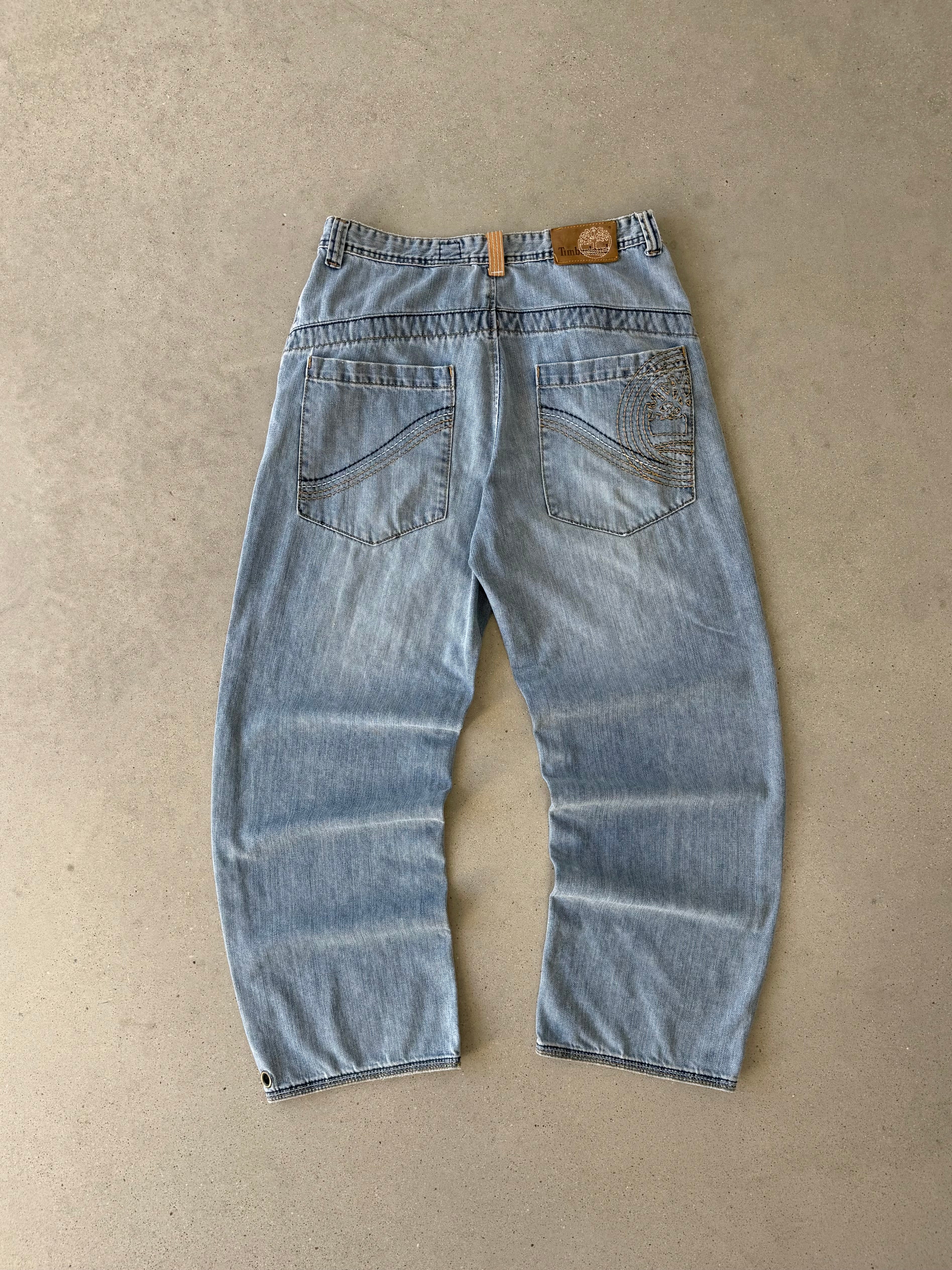 Vintage Timberland Embroidered Baggy Denim - 33x31