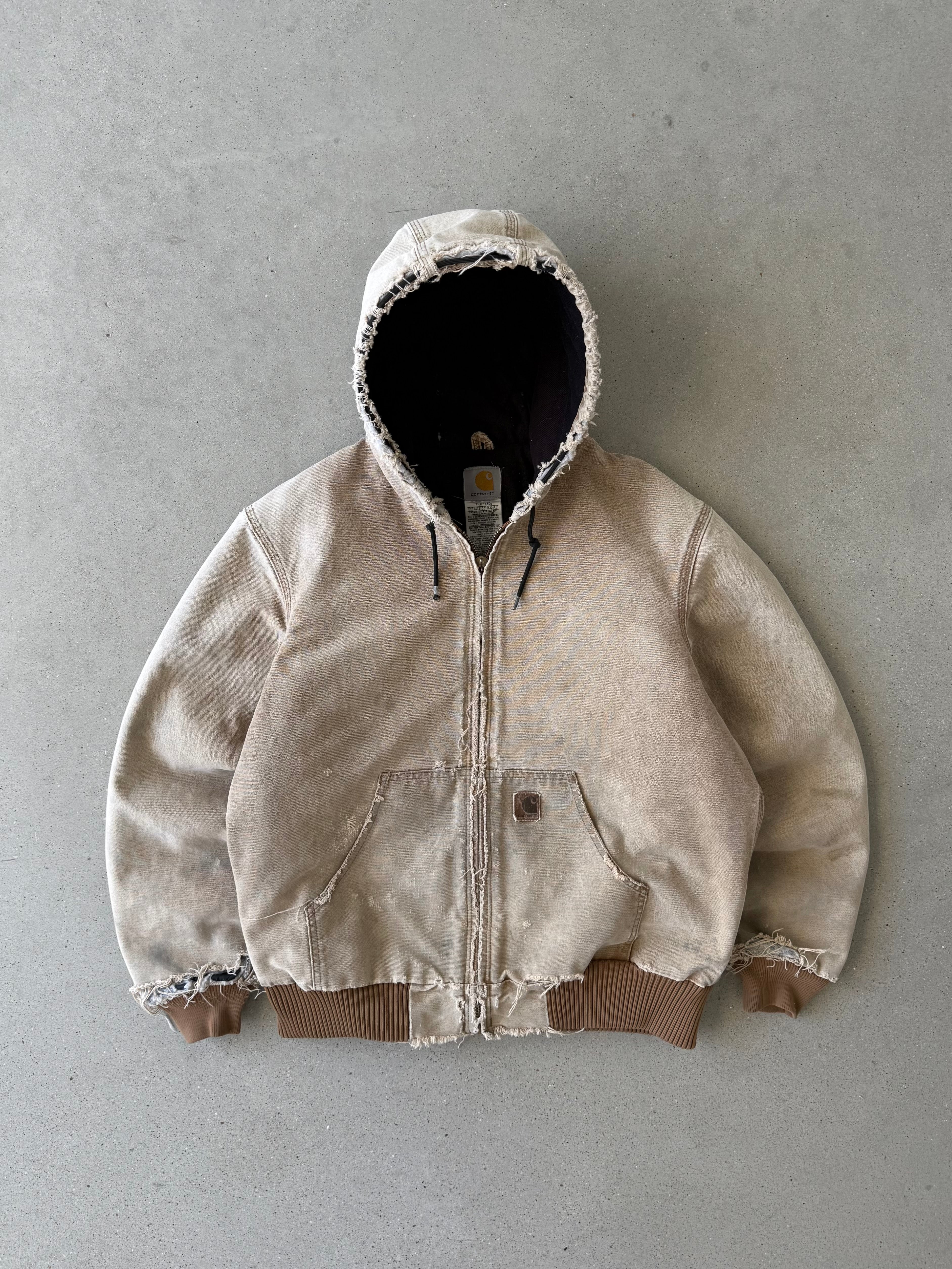 Vintage Carhartt J130 BRN Distressed Tan Active Jacket - M