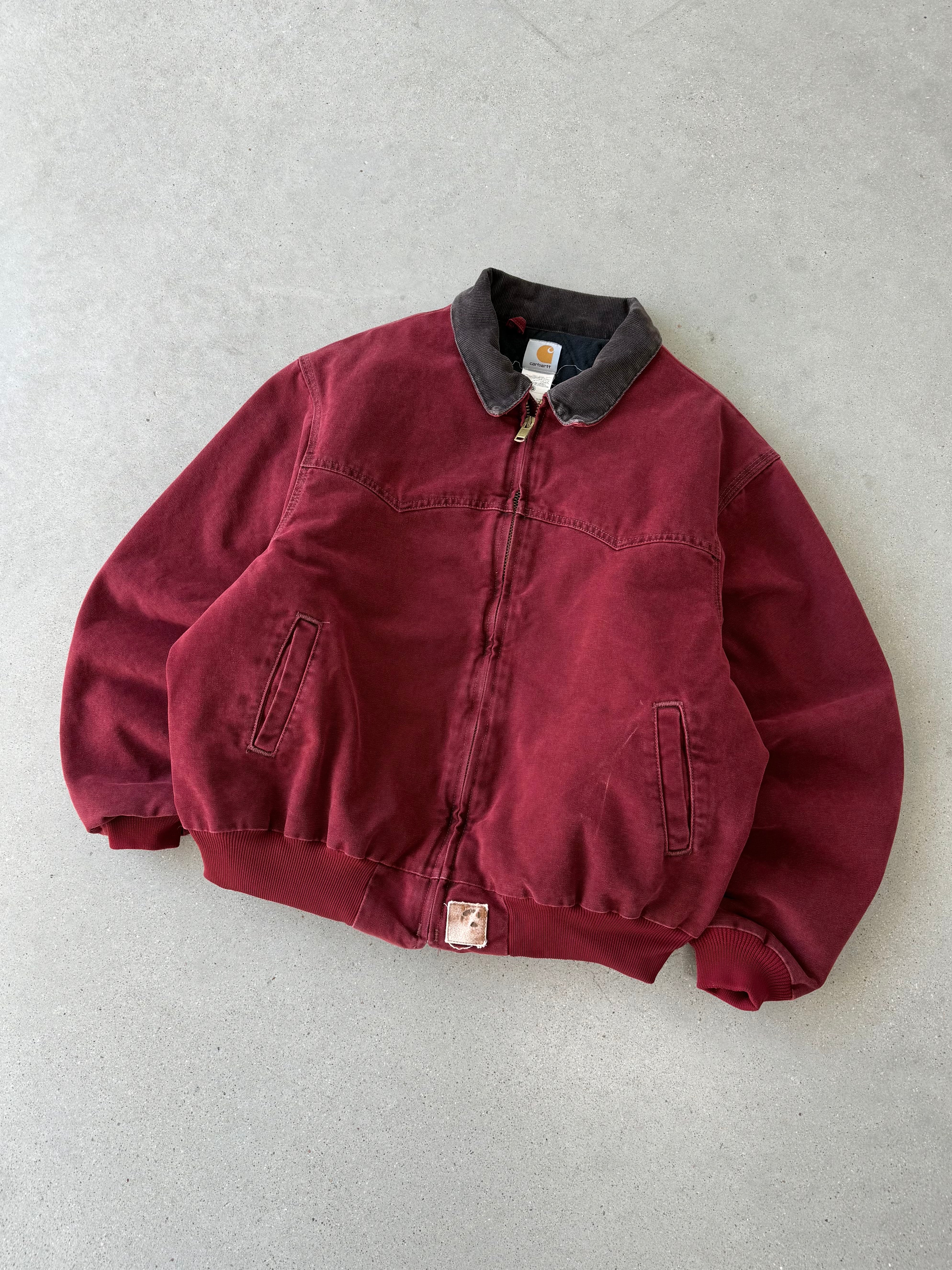 Vintage Carhartt Crimson Red Santa Fe J14 CRI Jacket - XL
