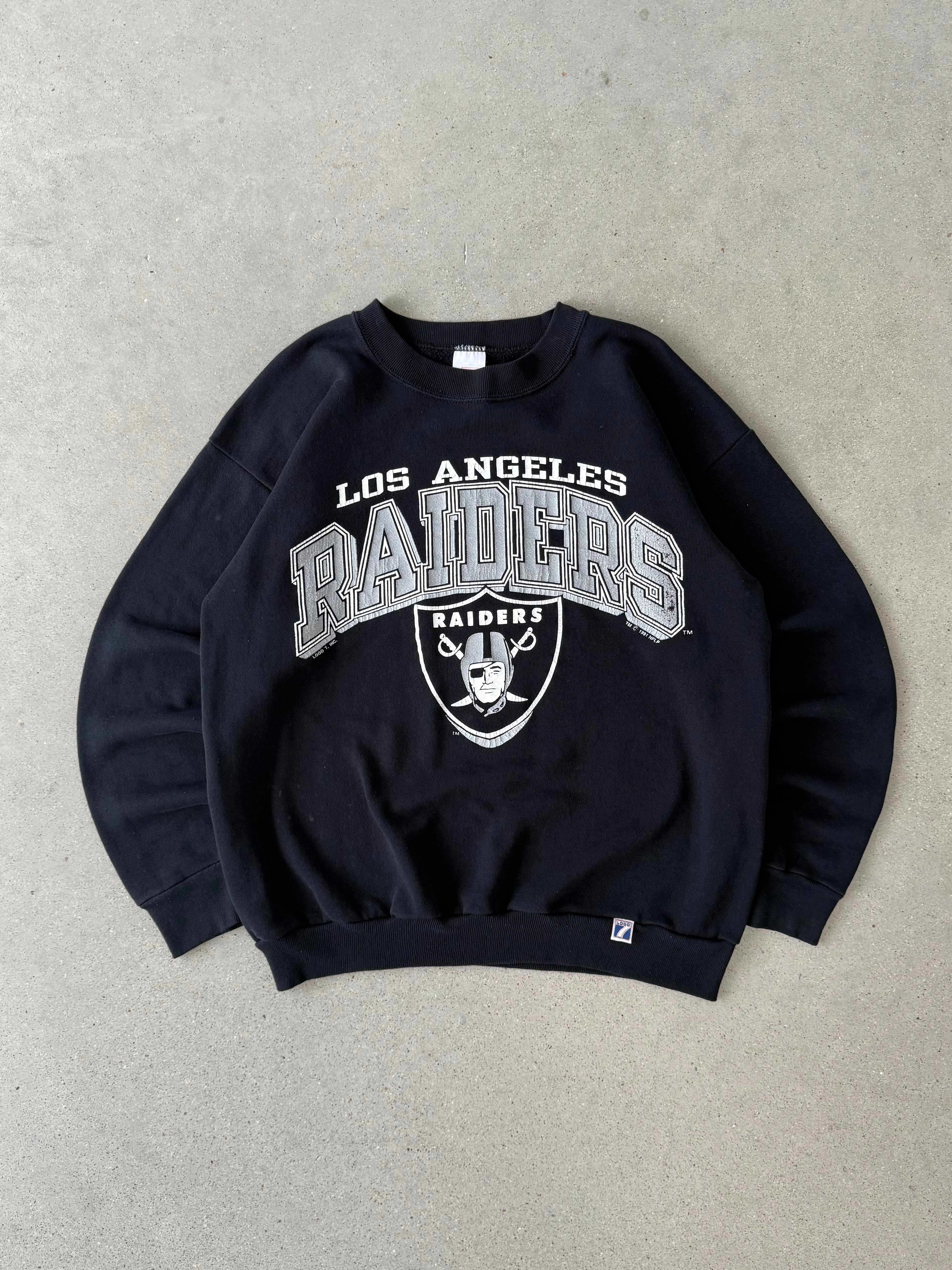 Vintage 1980s Oakland Raiders Crewneck - M