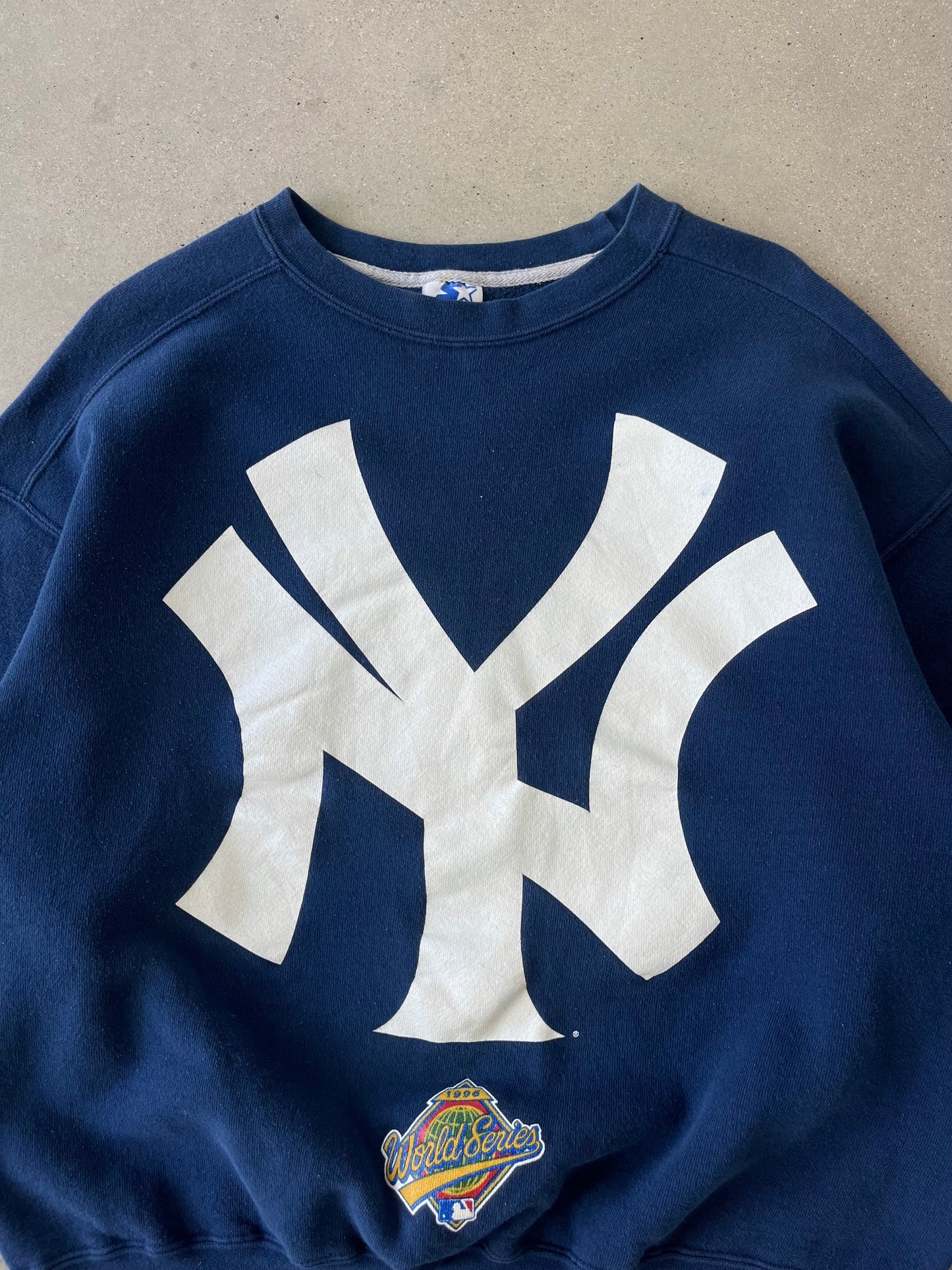 Vintage Yankees Logo Starter Crewneck - L