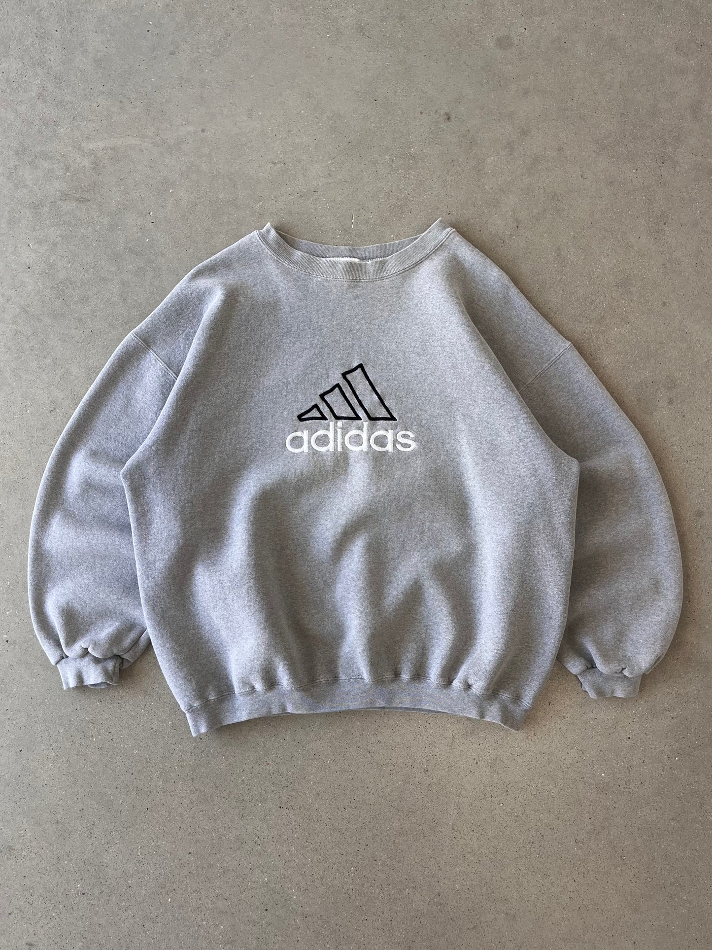 Vintage 90s Adidas Embroidered Heavyweight Crewneck - XL