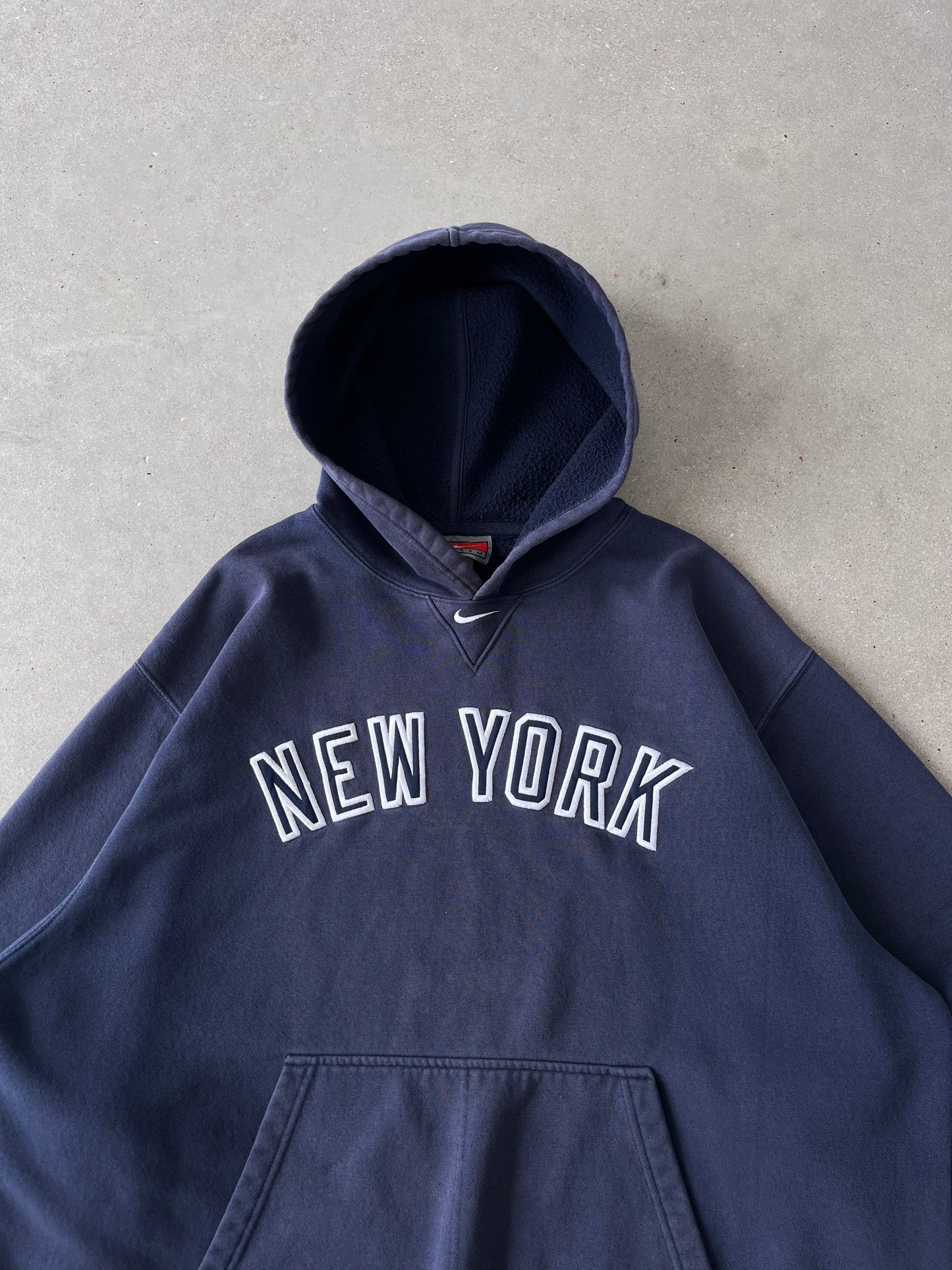 Vintage NIKE Yankees New York Center Swoosh Hoodie - XL