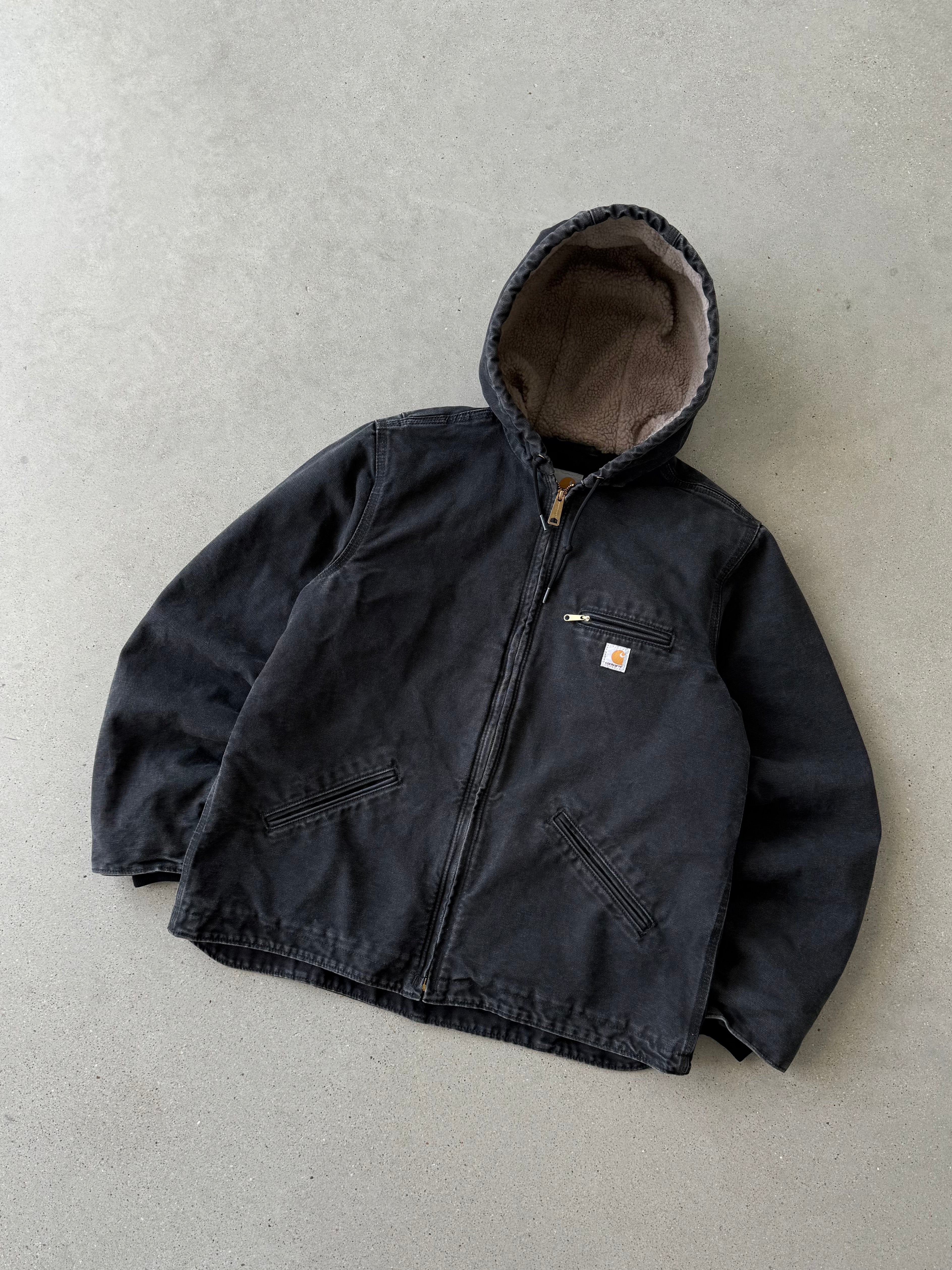 Vintage Carhartt Black Sherpa-lined Armstrong Jacket - M