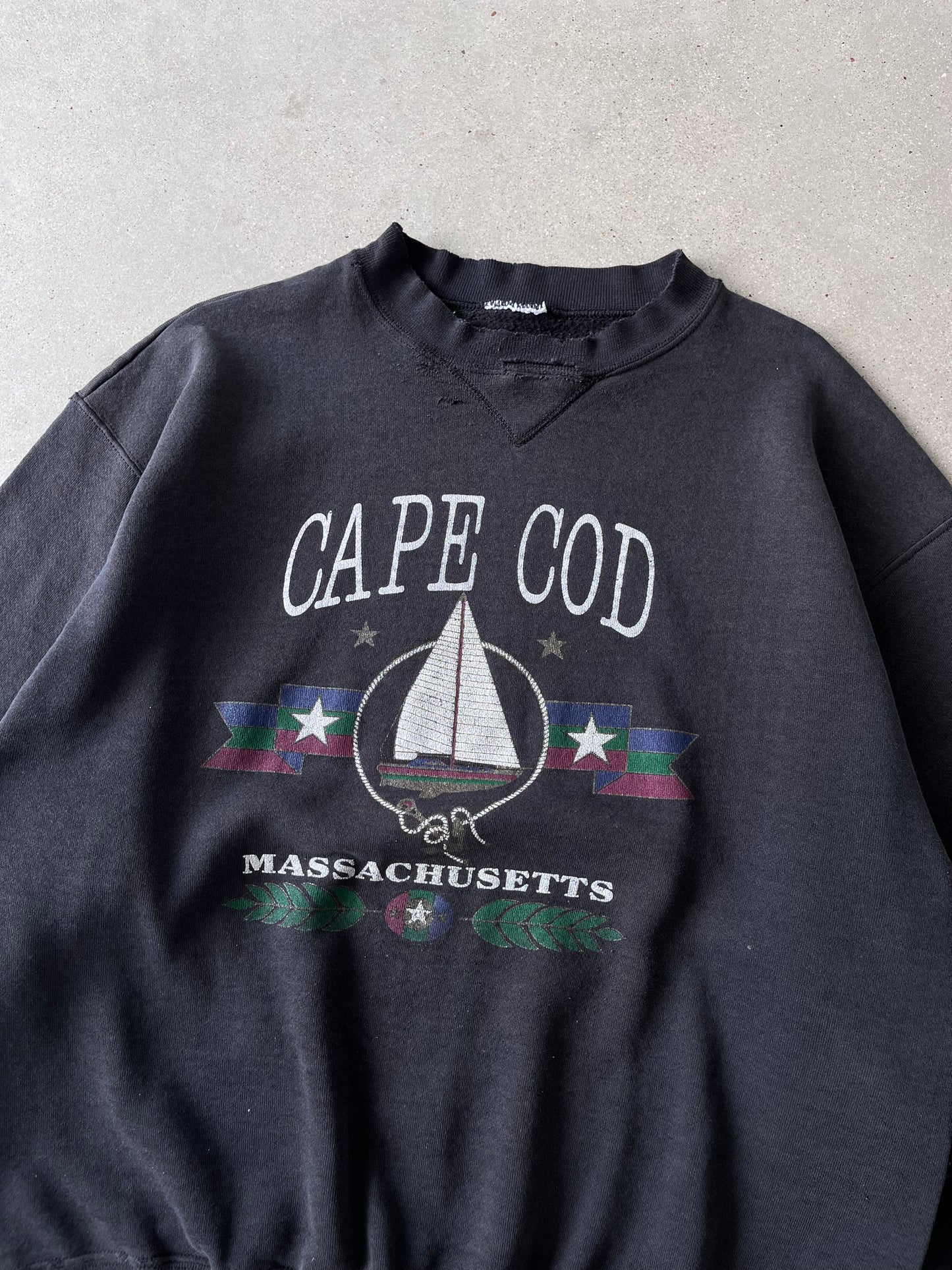 Vintage 90s Cape Cod Distressed Sweatshirt - XL