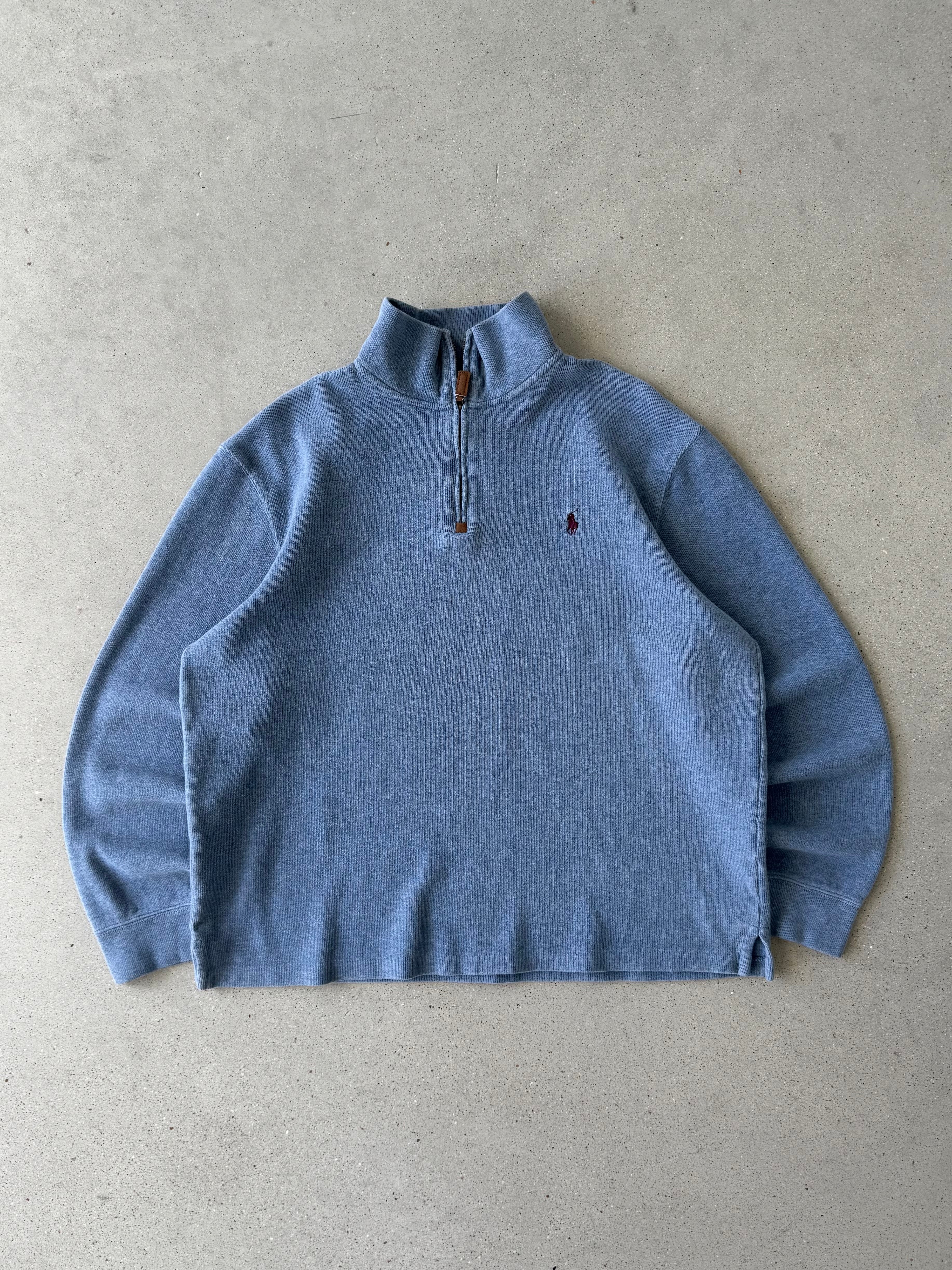 Vintage Polo Ralph Lauren Blue Quarter-zip - L