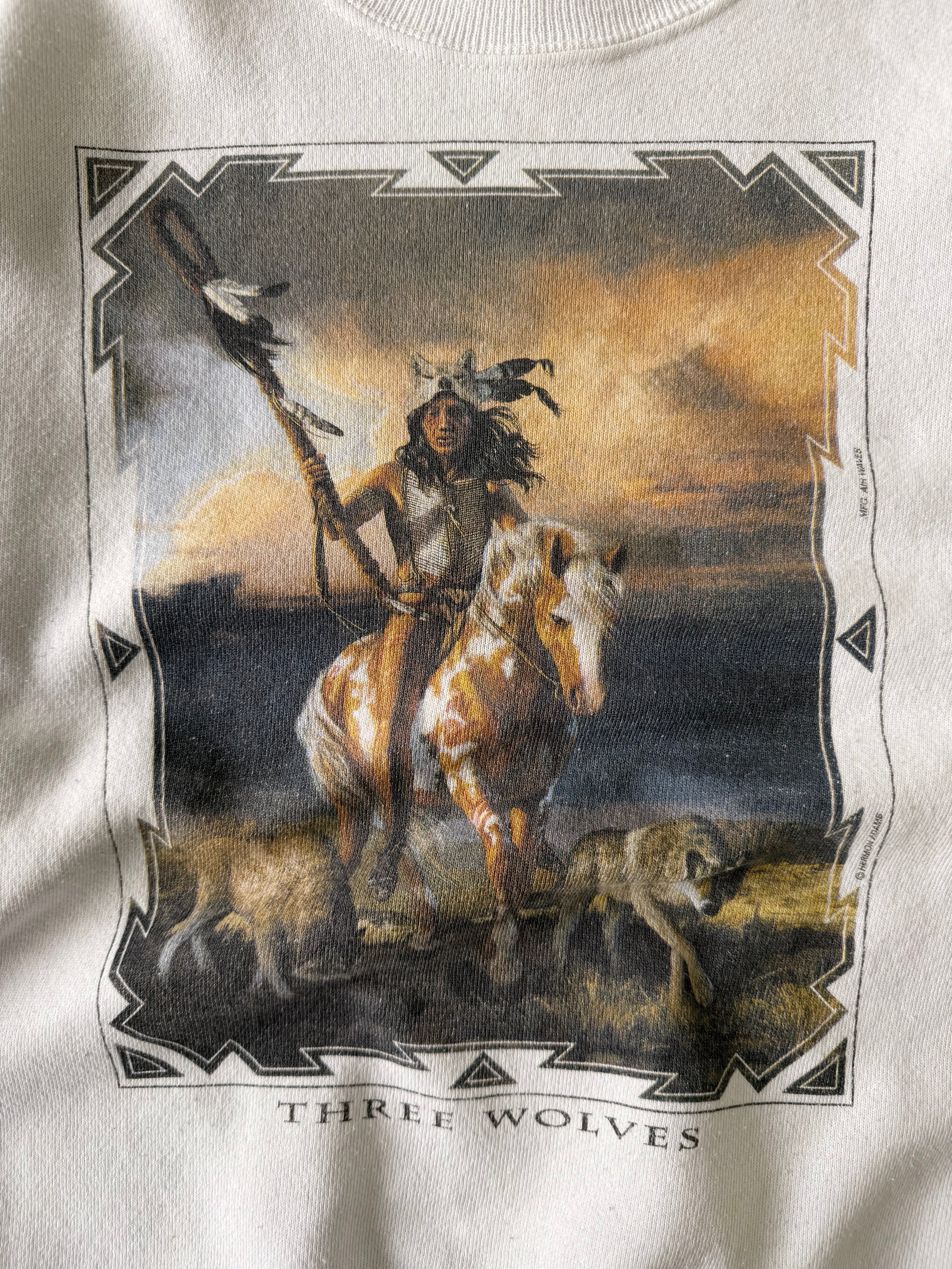 Vintage Three Wolves Sweatshirt - L