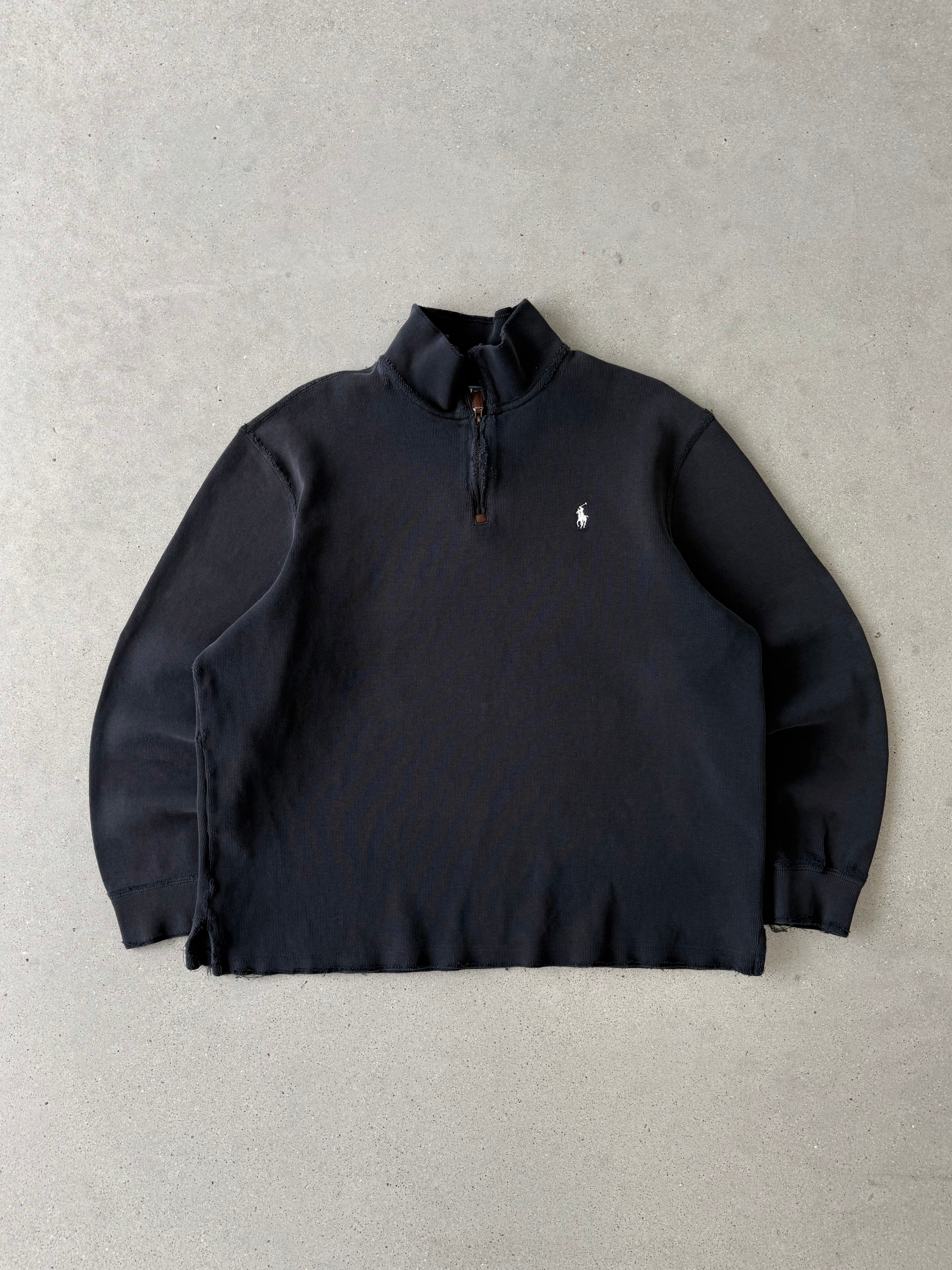 Vintage Polo Ralph Lauren Distressed Quarter-zip - XL