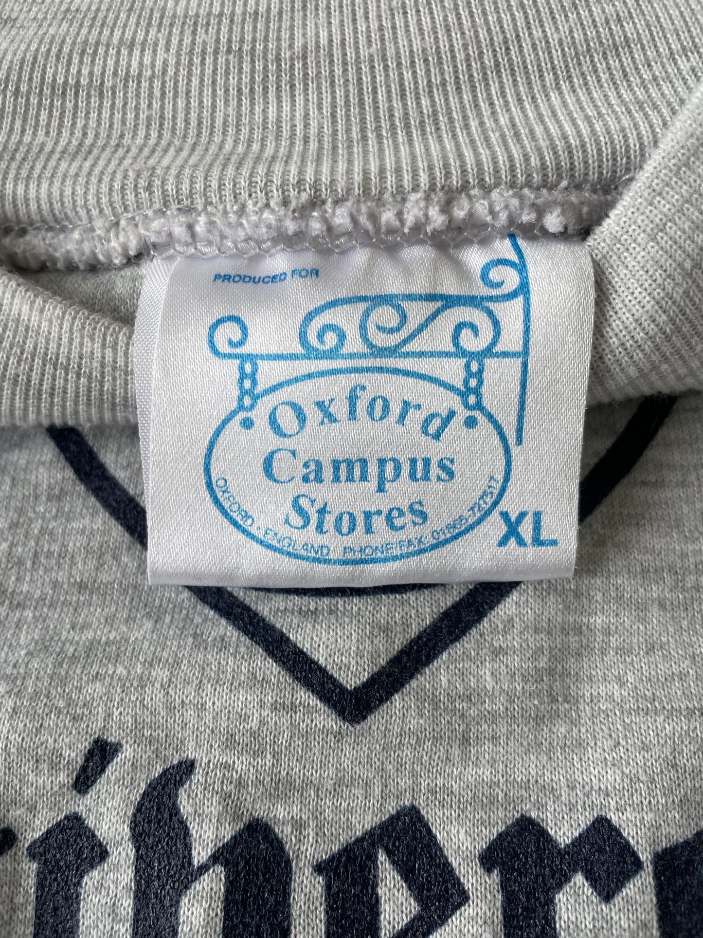 Vintage Oxford University Sweatshirt - XL