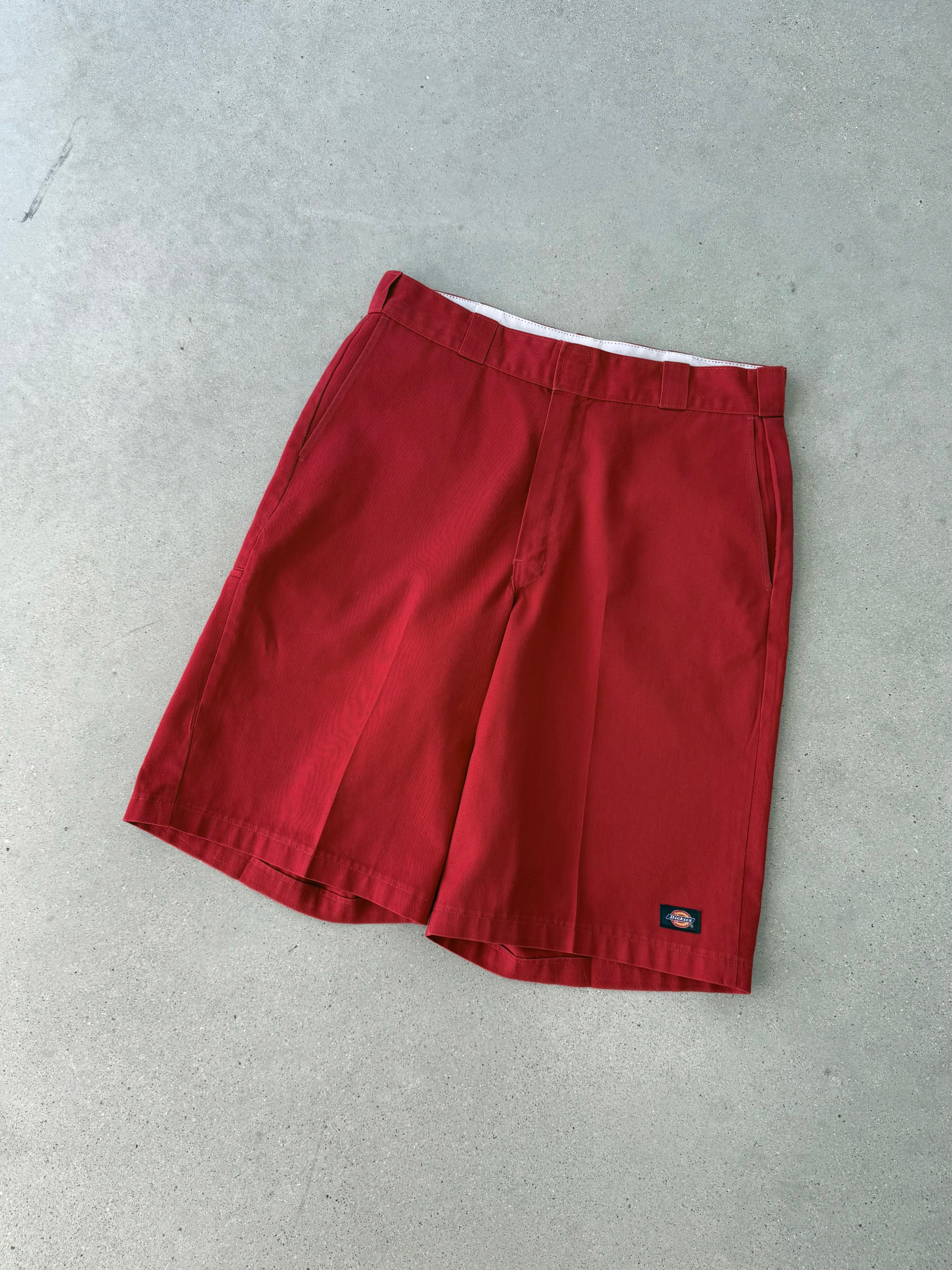 Vintage Dickies Red Baggy Shorts - 34