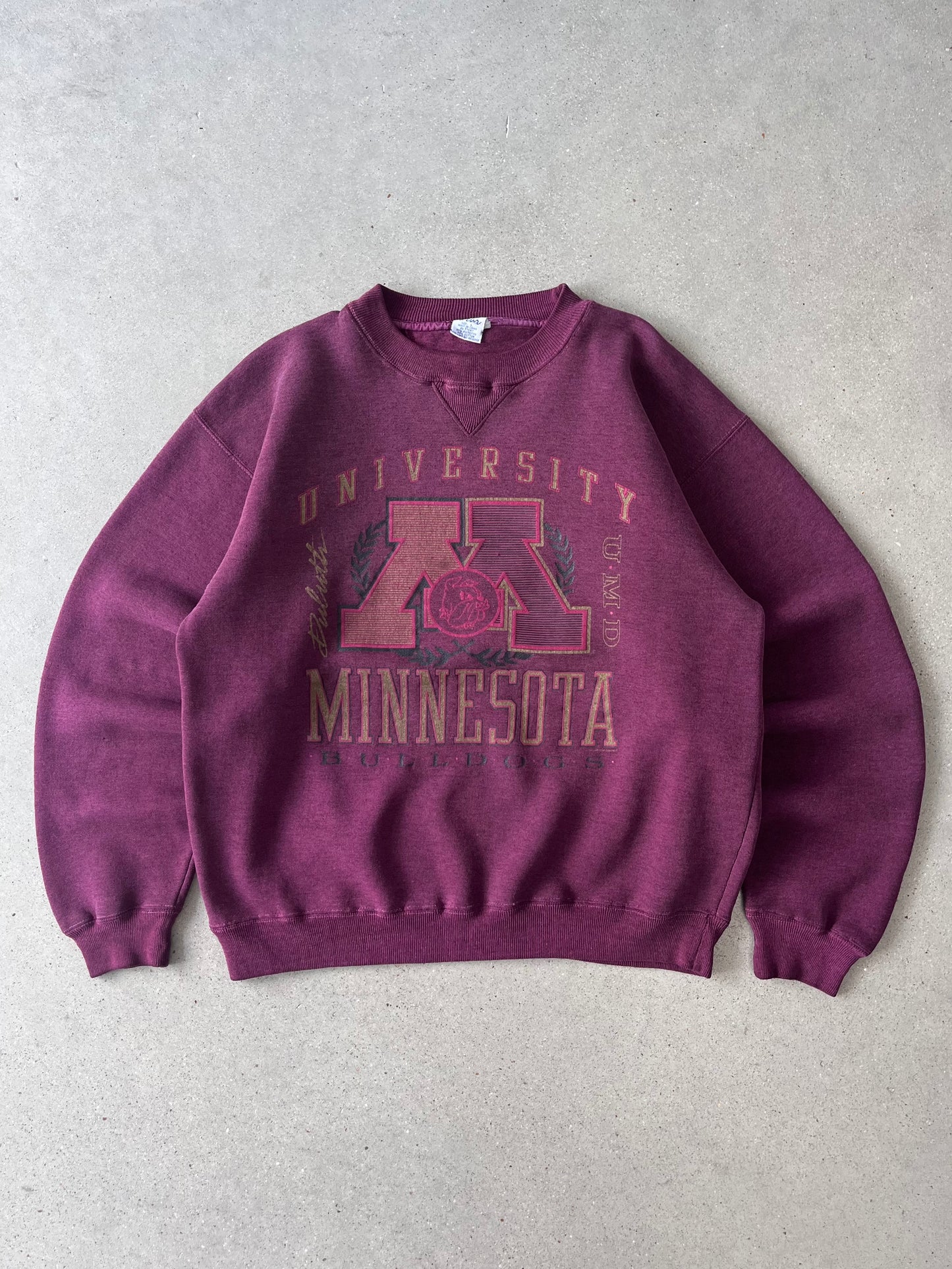 Vintage University of Minnesota Bulldogs Crewneck - L