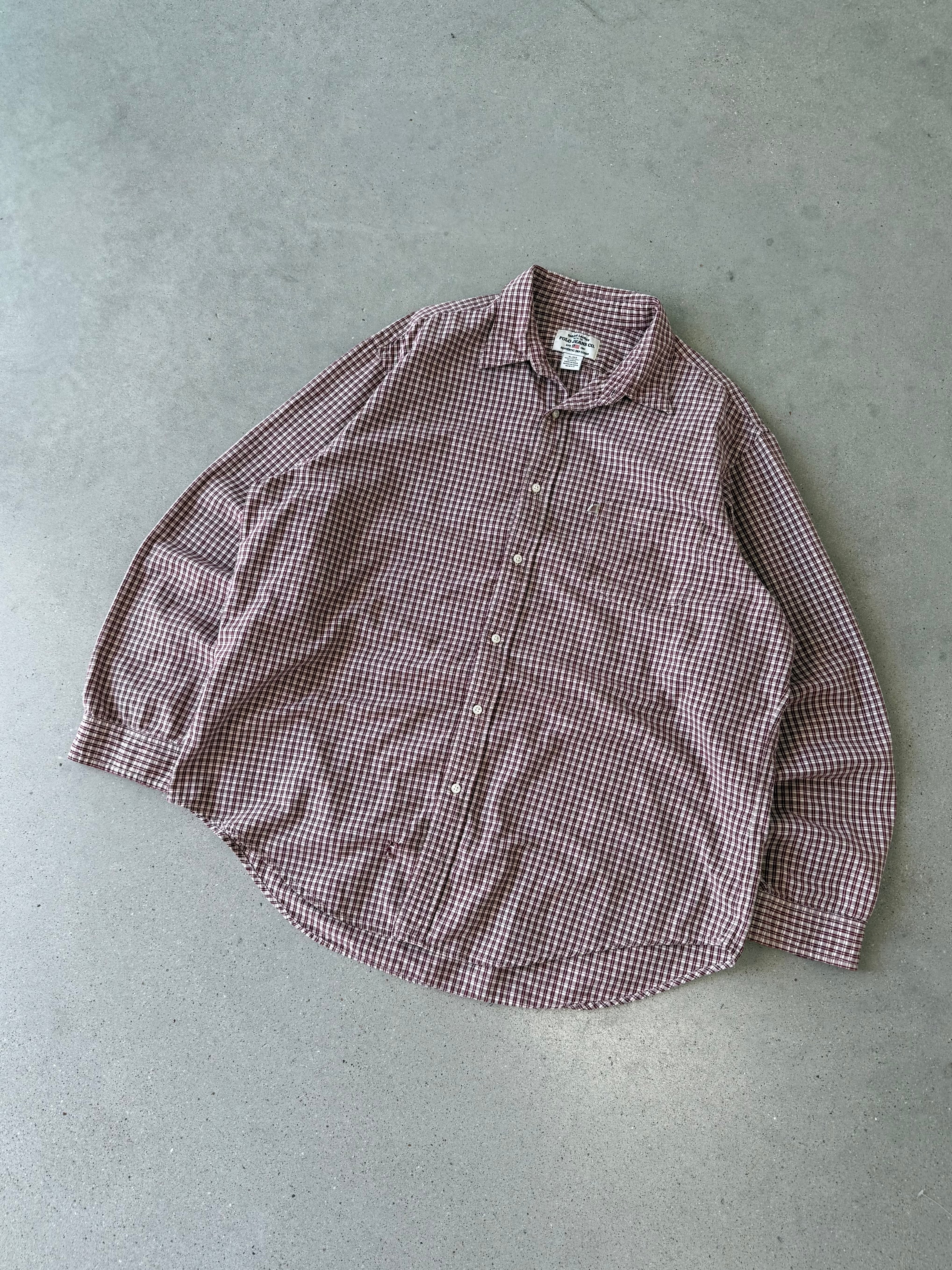 Vintage Polo Jeans Co Button-up Long Sleeve - XL
