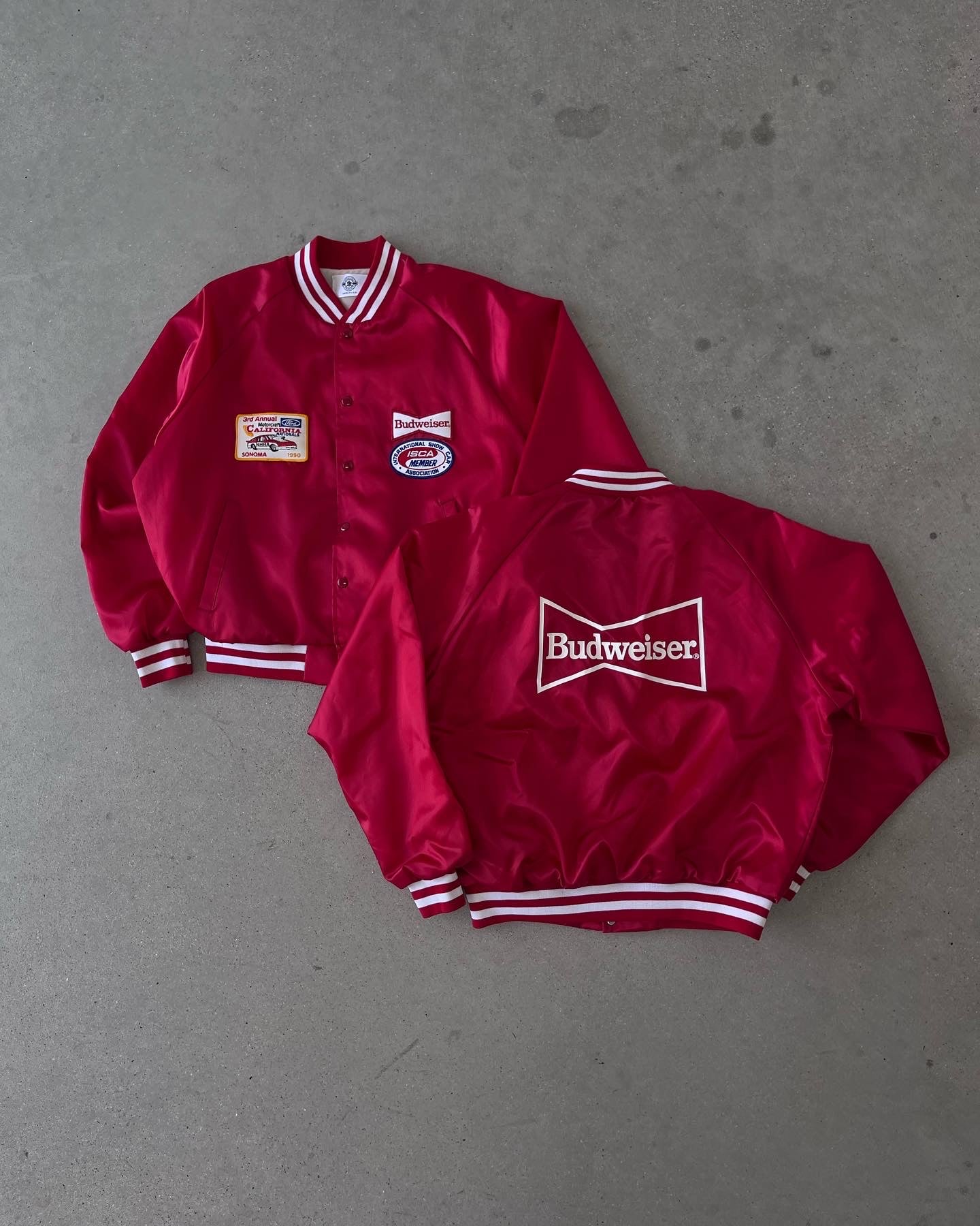 Vintage 1990 Budweiser Satin Jacket - XL