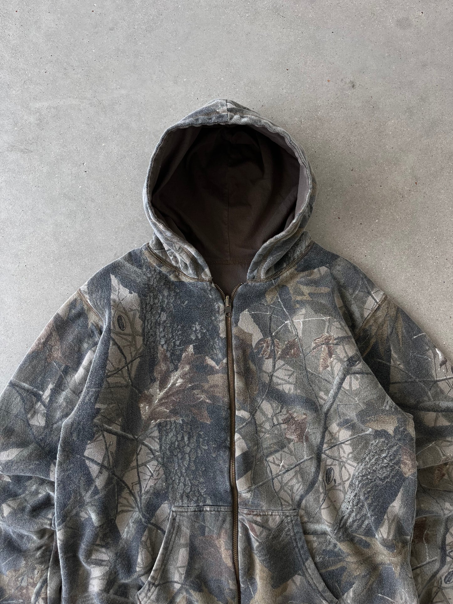 Vintage Realtree Blanket-Lined Zip-up Hoodie - M