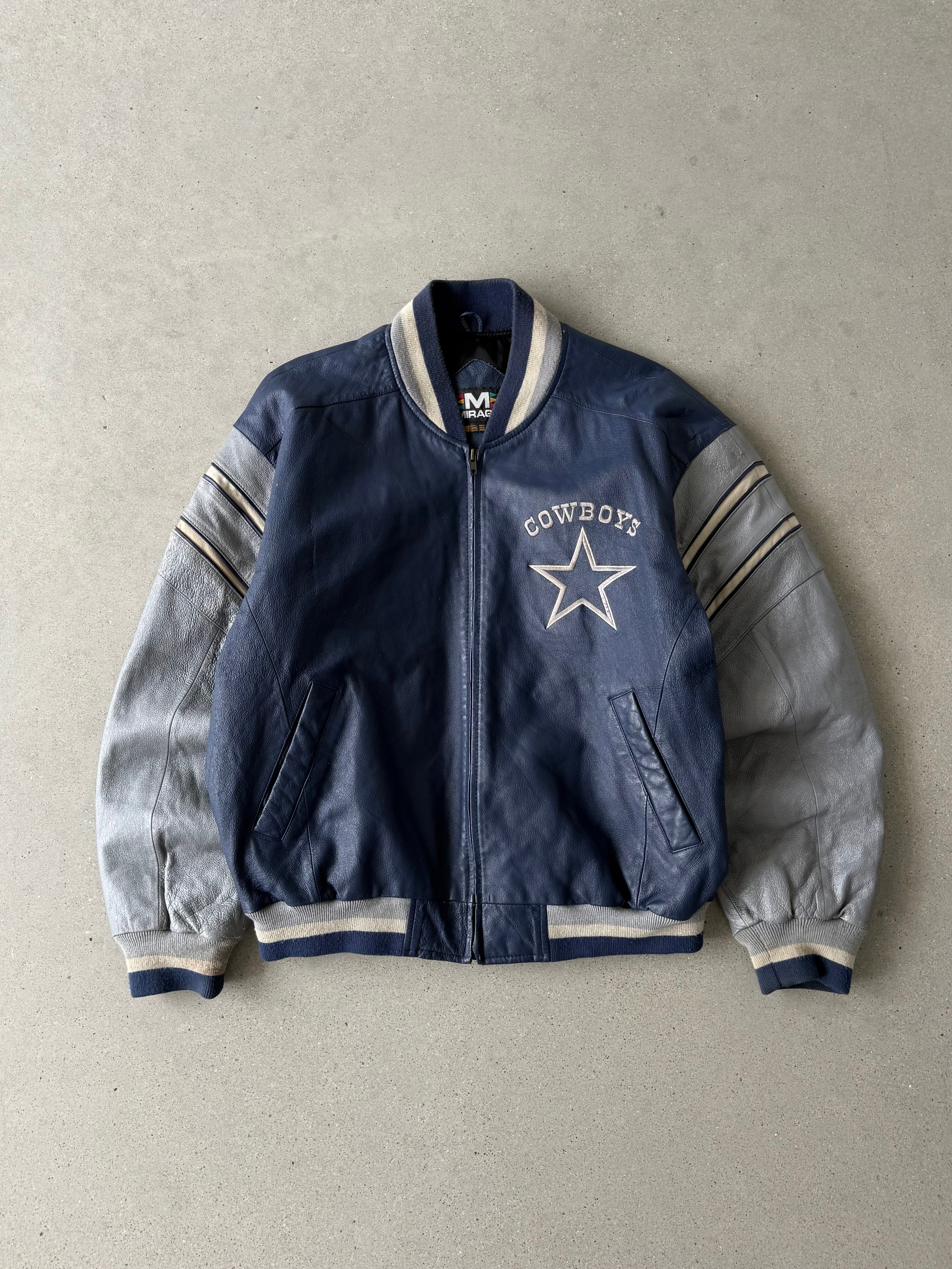 Vintage Dallas Cowboys Mirage Leather Jacket - L