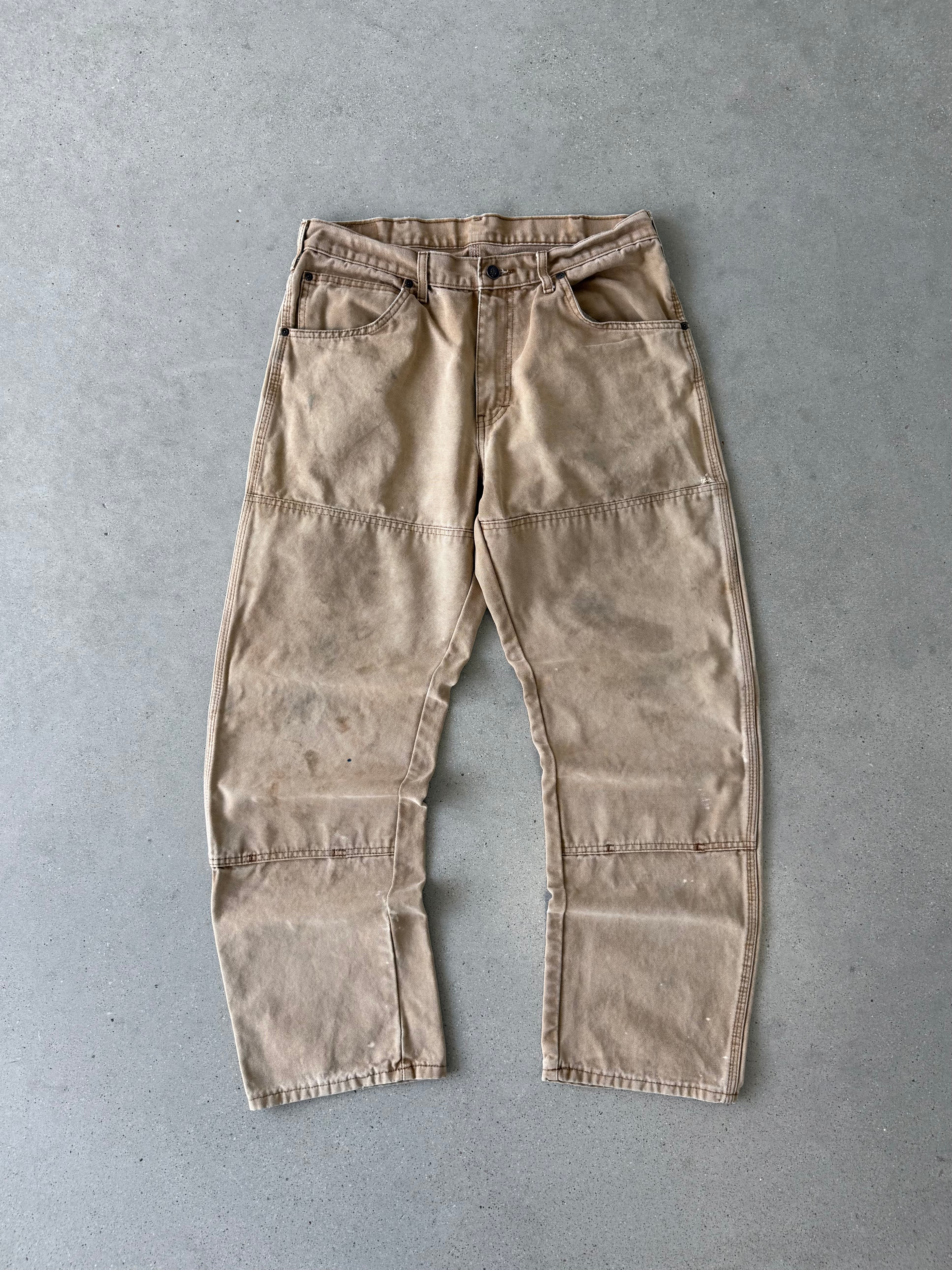 Vintage Dickies Tan Double Knees - 33x31
