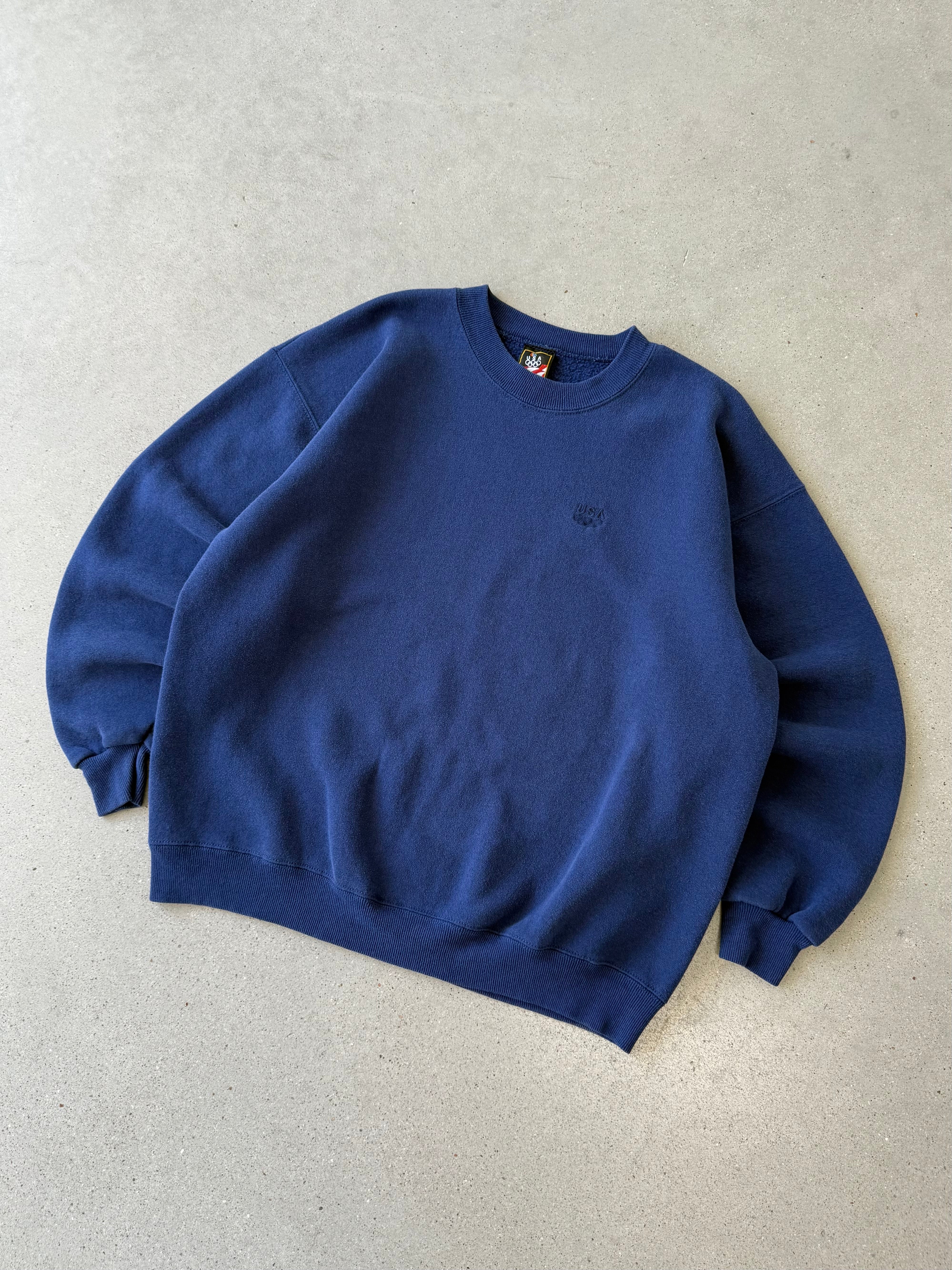 Vintage USA Olympic Blue Sweatshirt - L