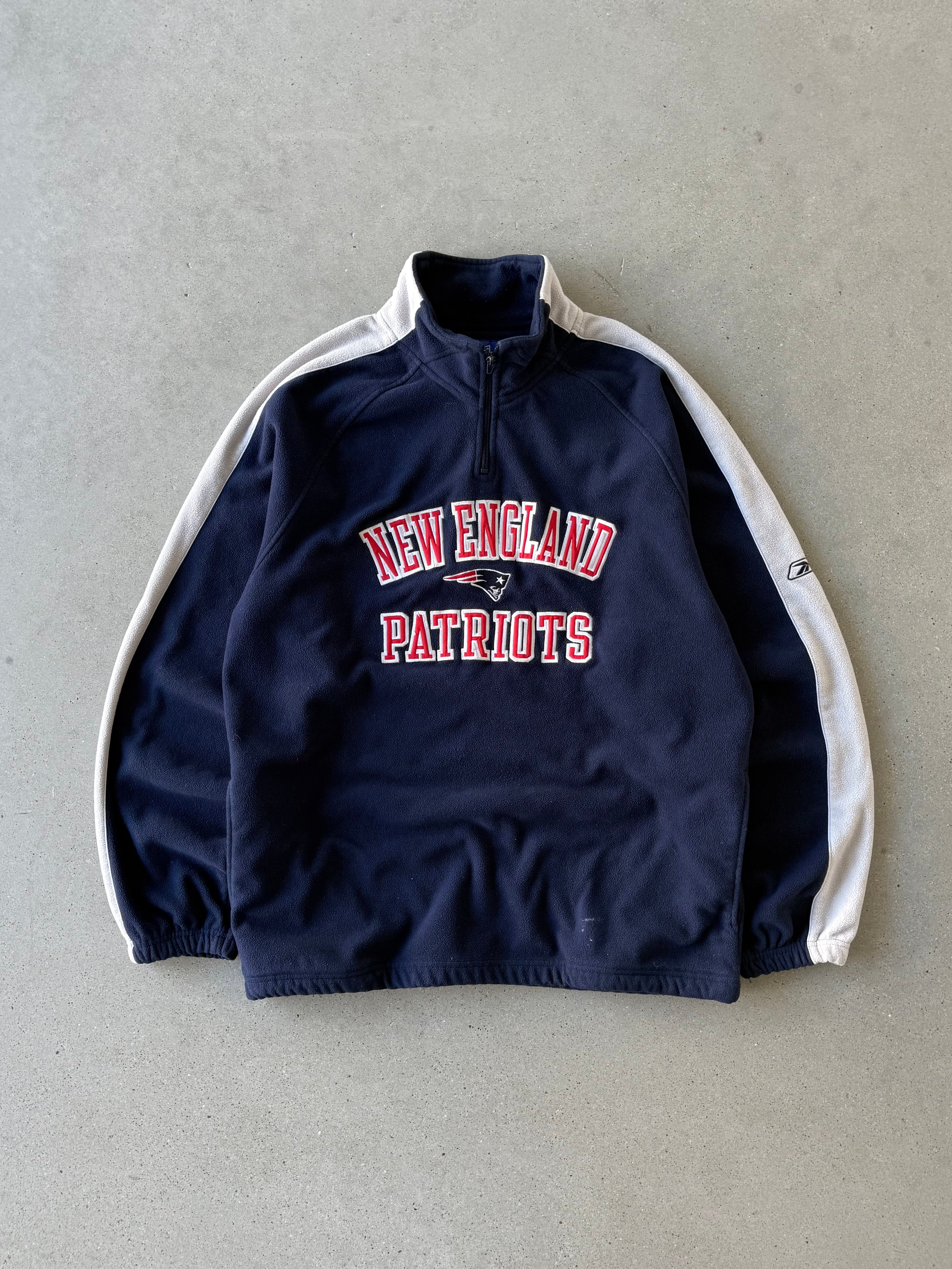 Vintage New England Quarter-zip Fleece - L