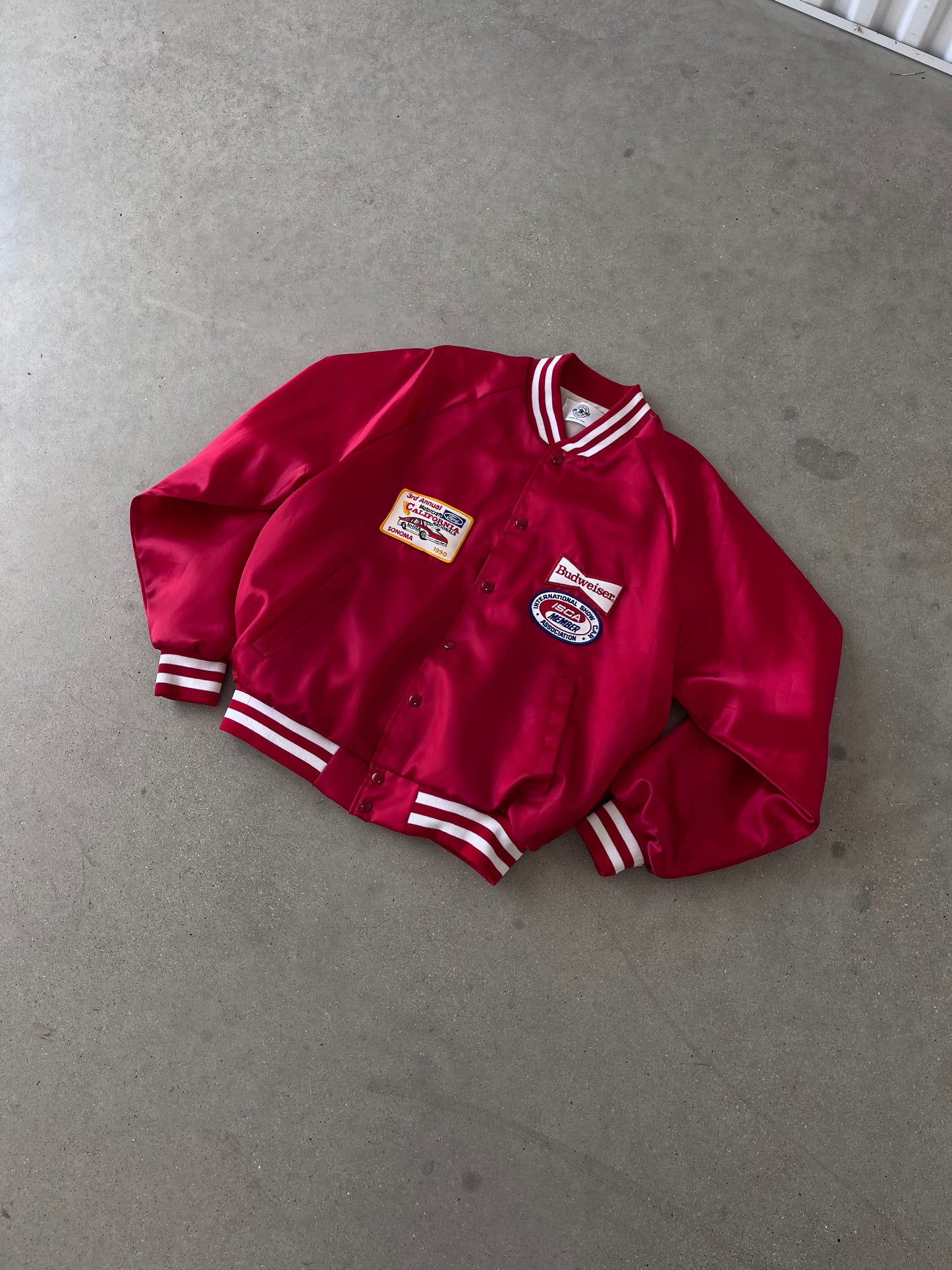 Vintage 1990 Budweiser Satin Jacket - XL