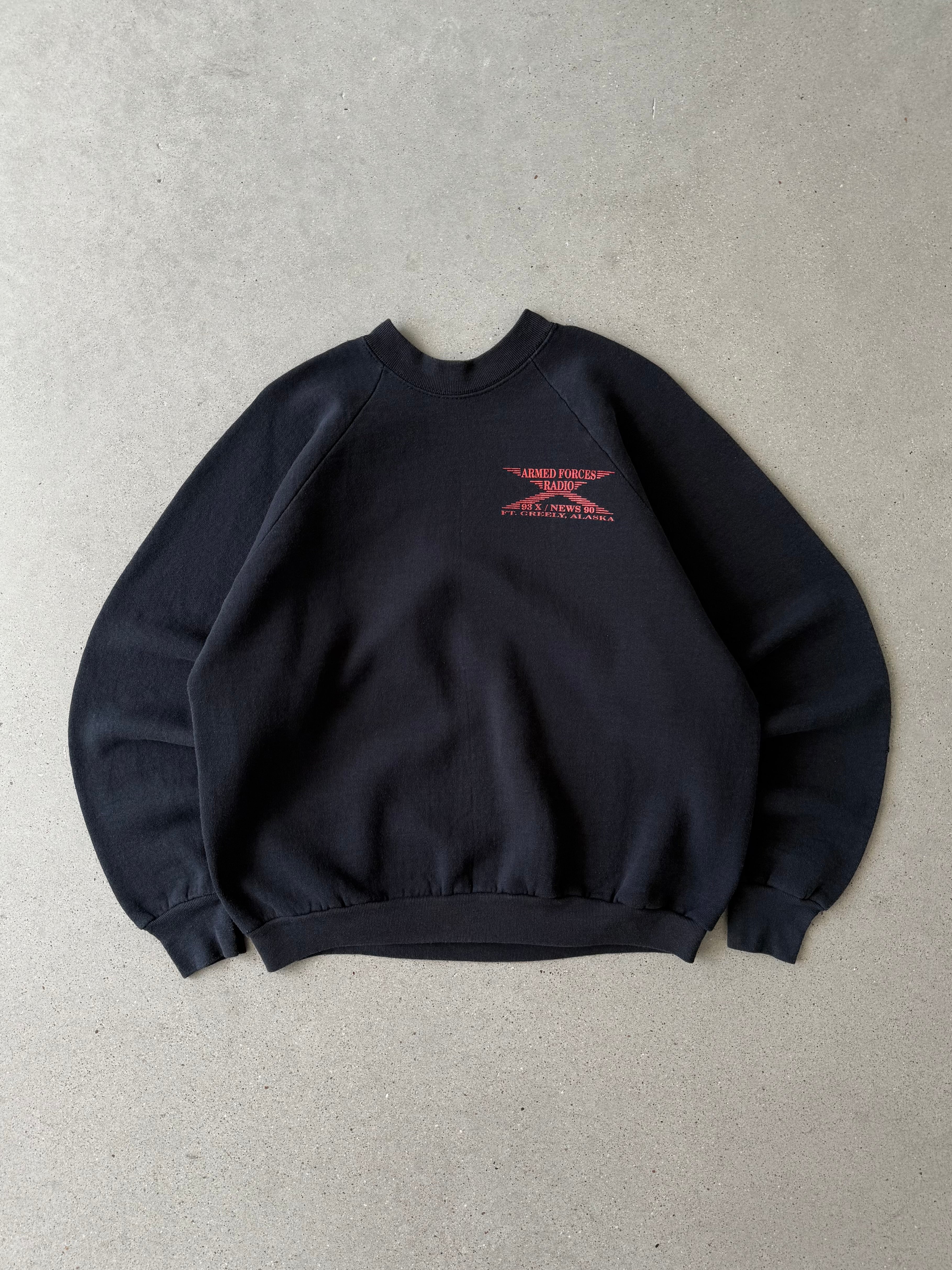 Vintage Armed Forces Radio Crewneck - XL