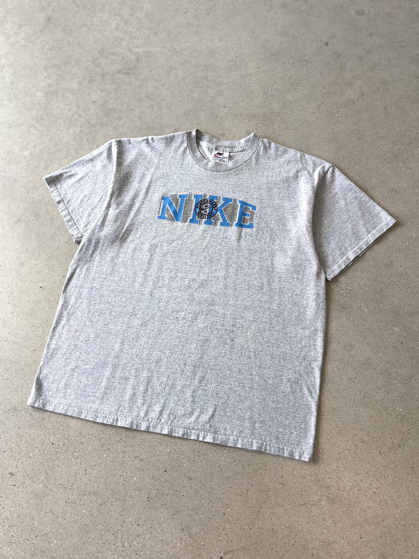 Vintage 90s Nike Spell-out Athletics Tee - XL