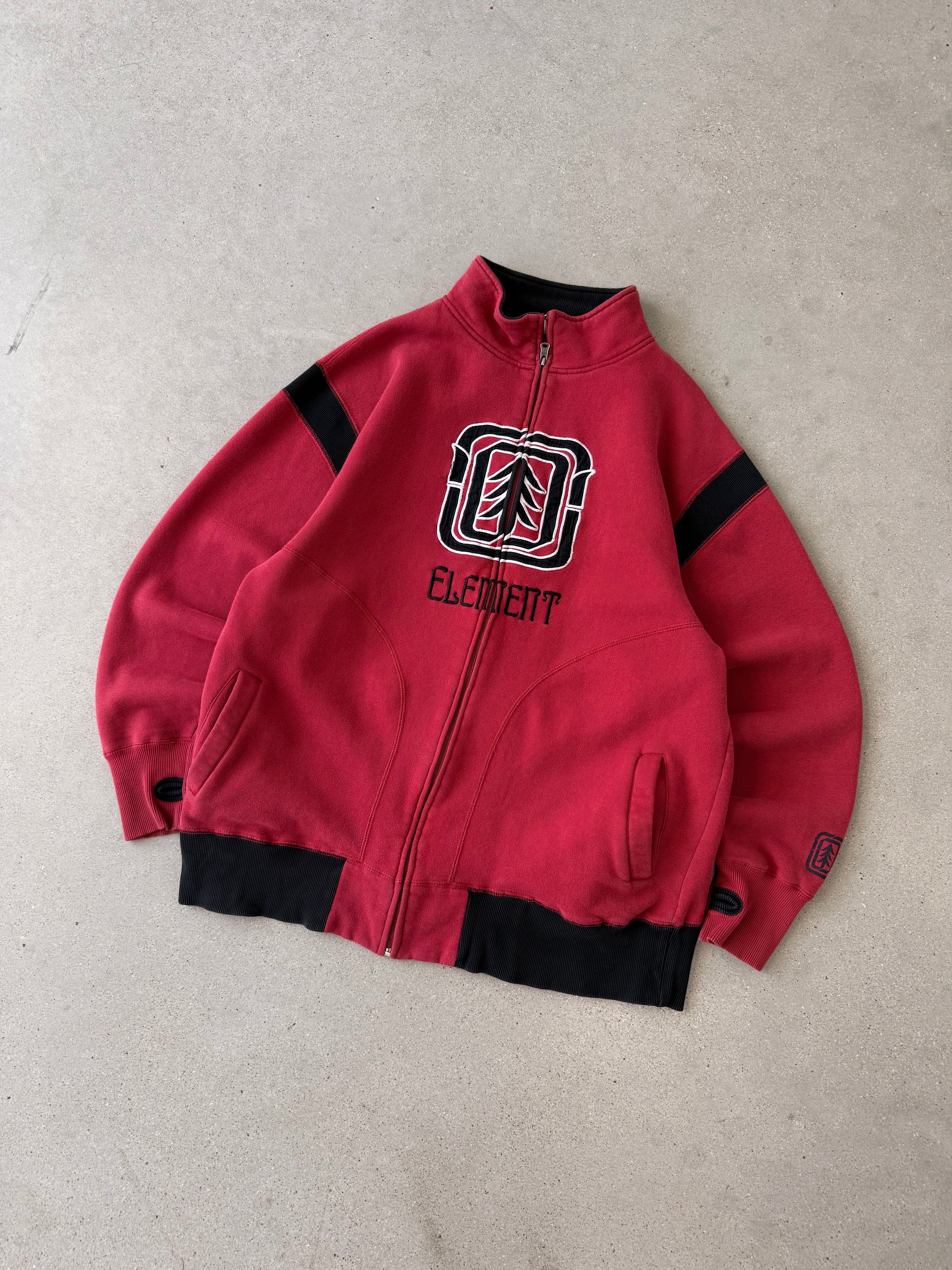 Vintage Y2K Element Zip-up Sweatshirt - XL