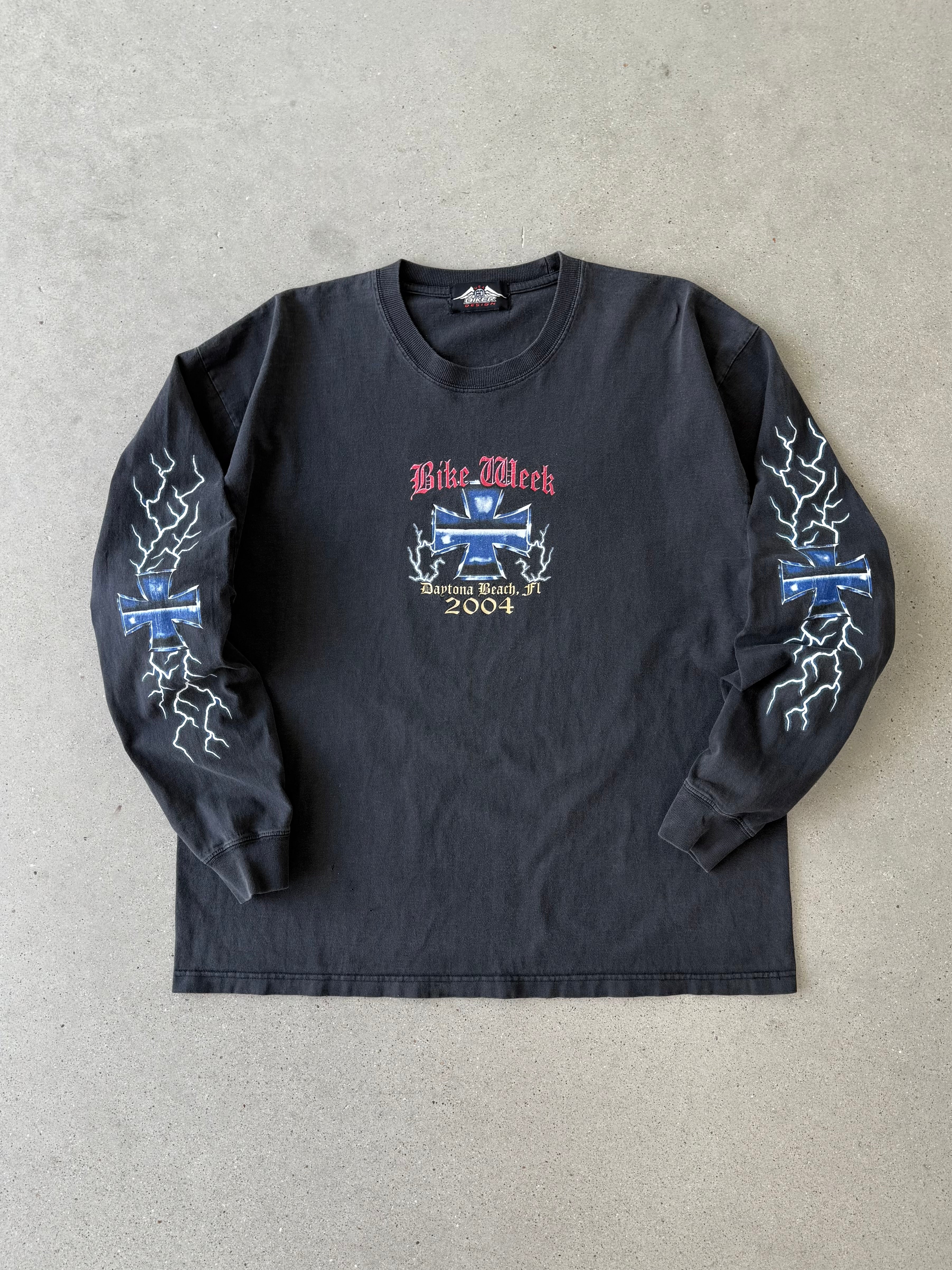 Vintage 2004 Bike Week Thunder Sleeve Long sleeve - L