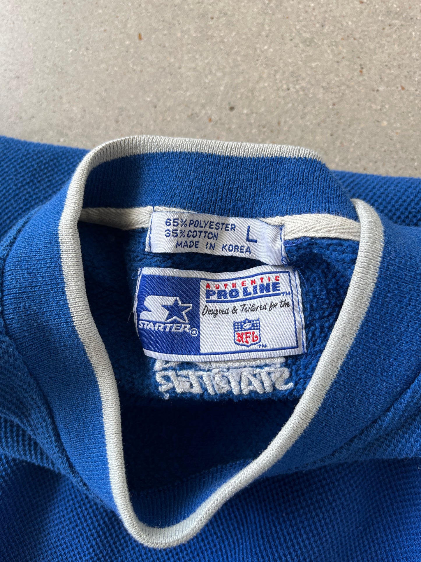 Vintage Colts Football NFL STARTER Crewneck - L