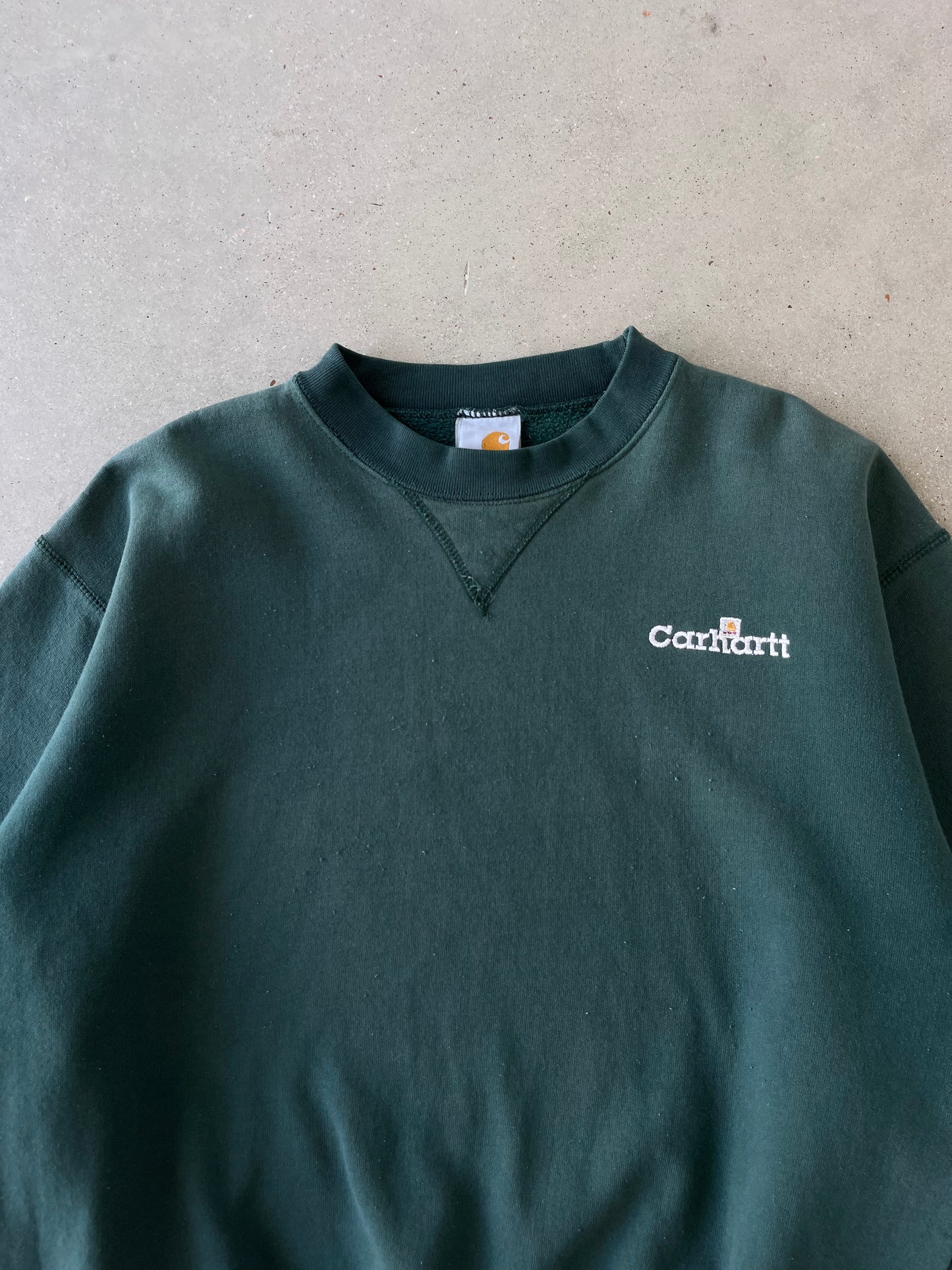 Vintage 90s Carhartt Forest Green Crewneck - L