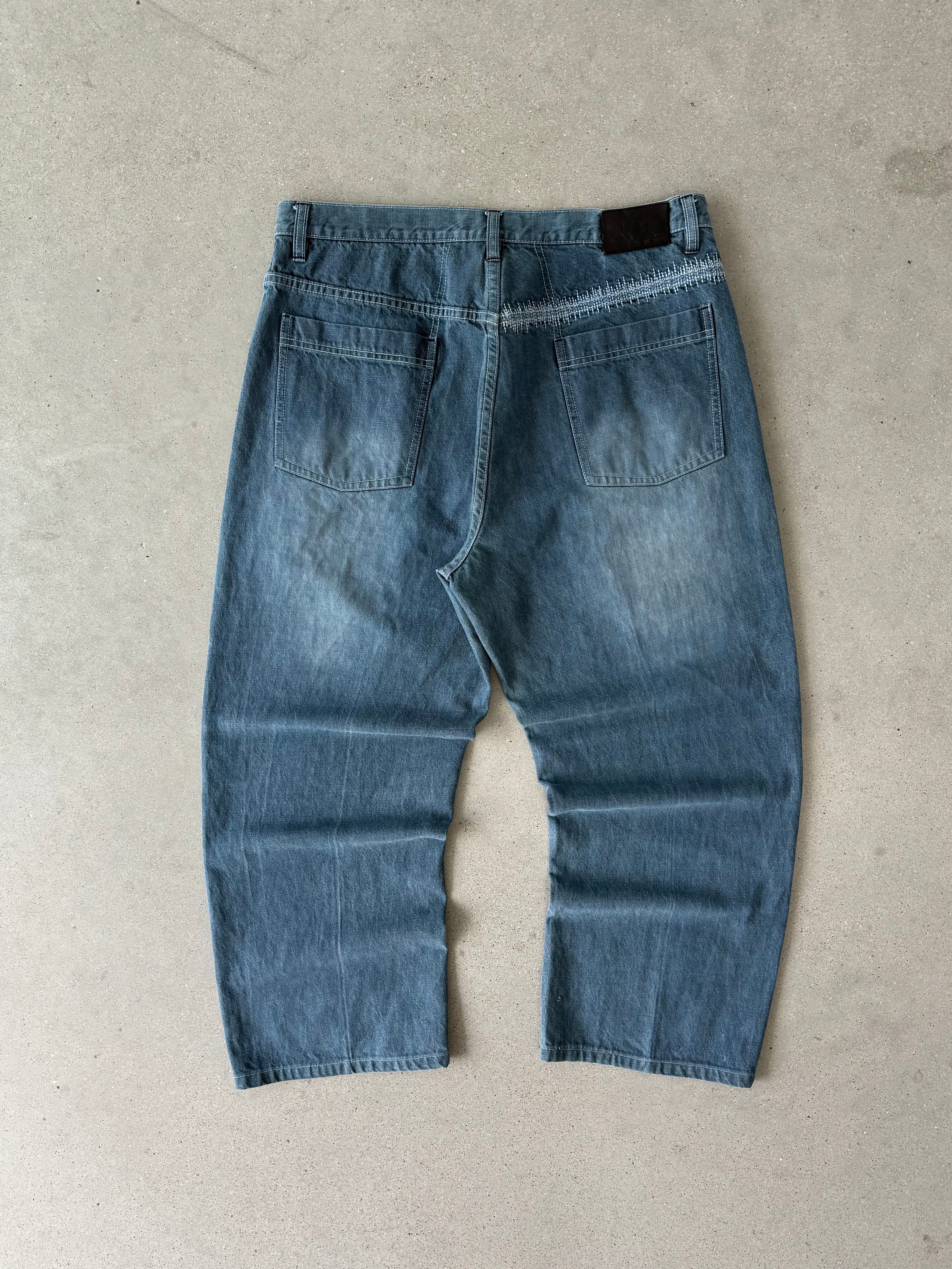 Vintage Y2K Sean John Turquoise Denim - 36x28